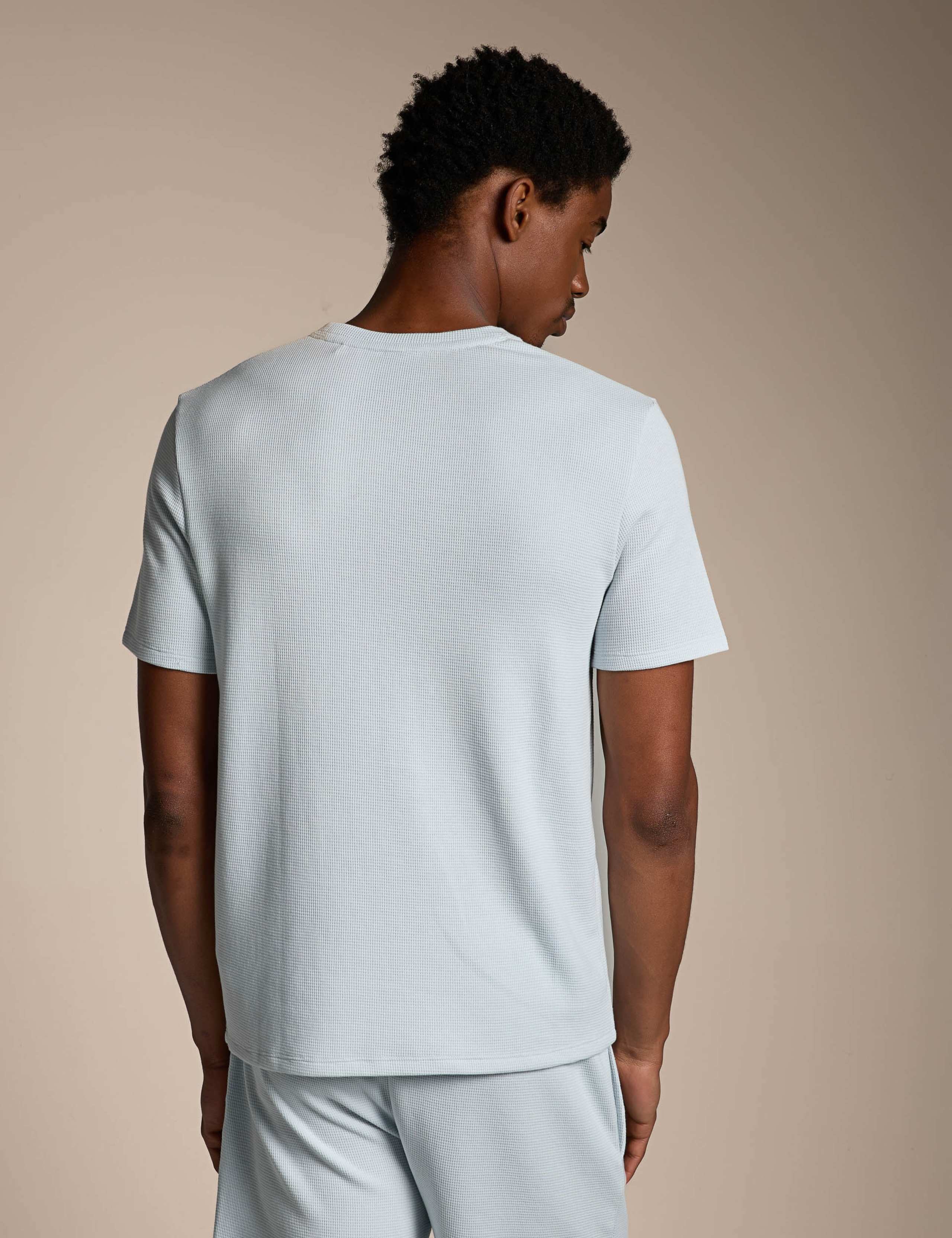 Cotton Rich Waffle Crew Neck T-Shirt 3 of 4