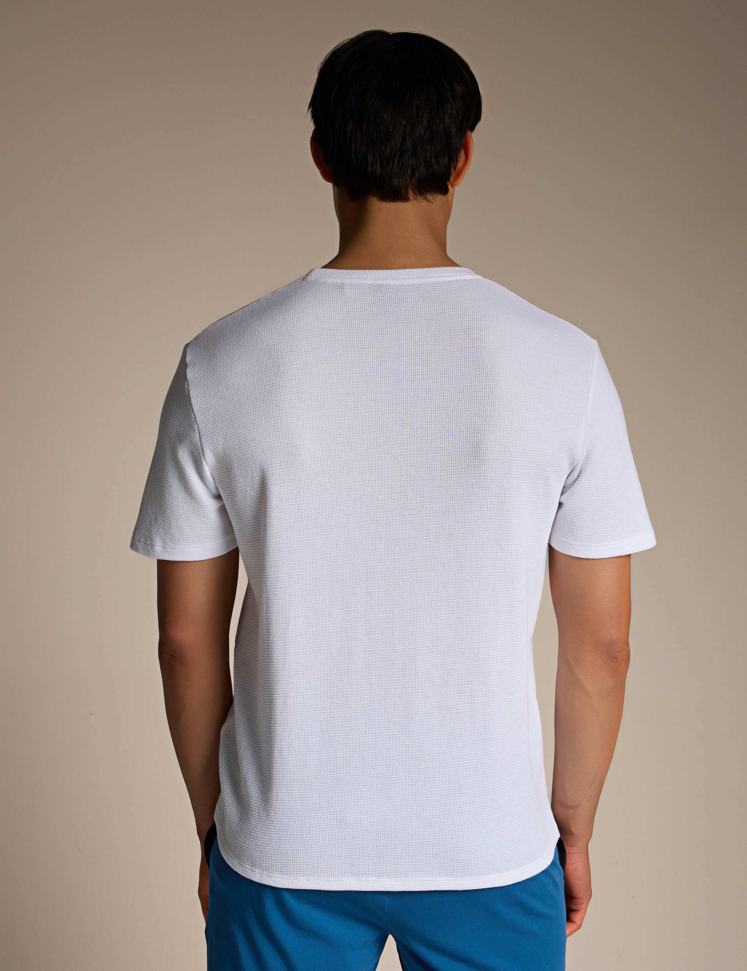 Cotton Rich Waffle T-Shirt 3 of 4