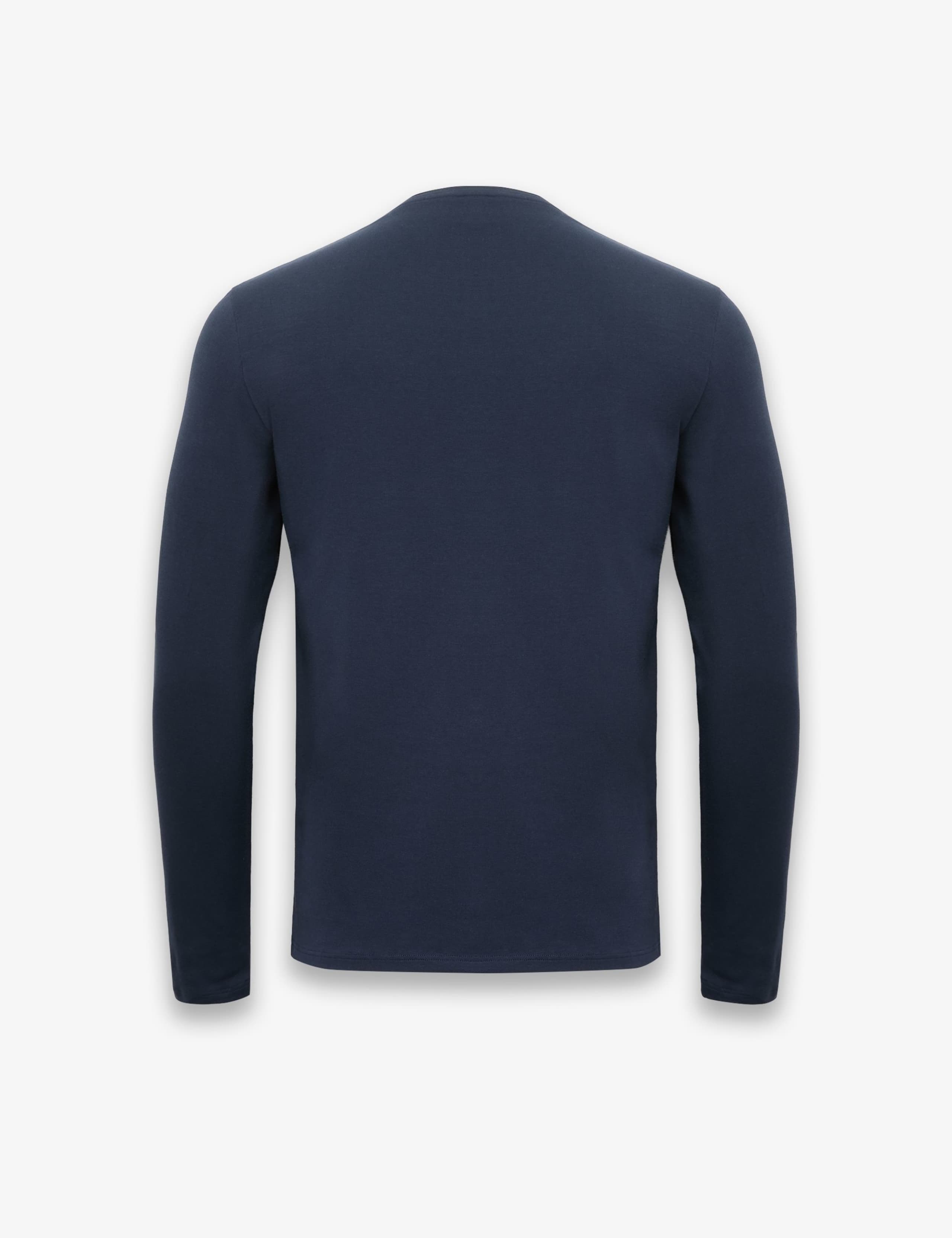 Cotton Rich Crew Neck Long Sleeve T-Shirt 3 of 3