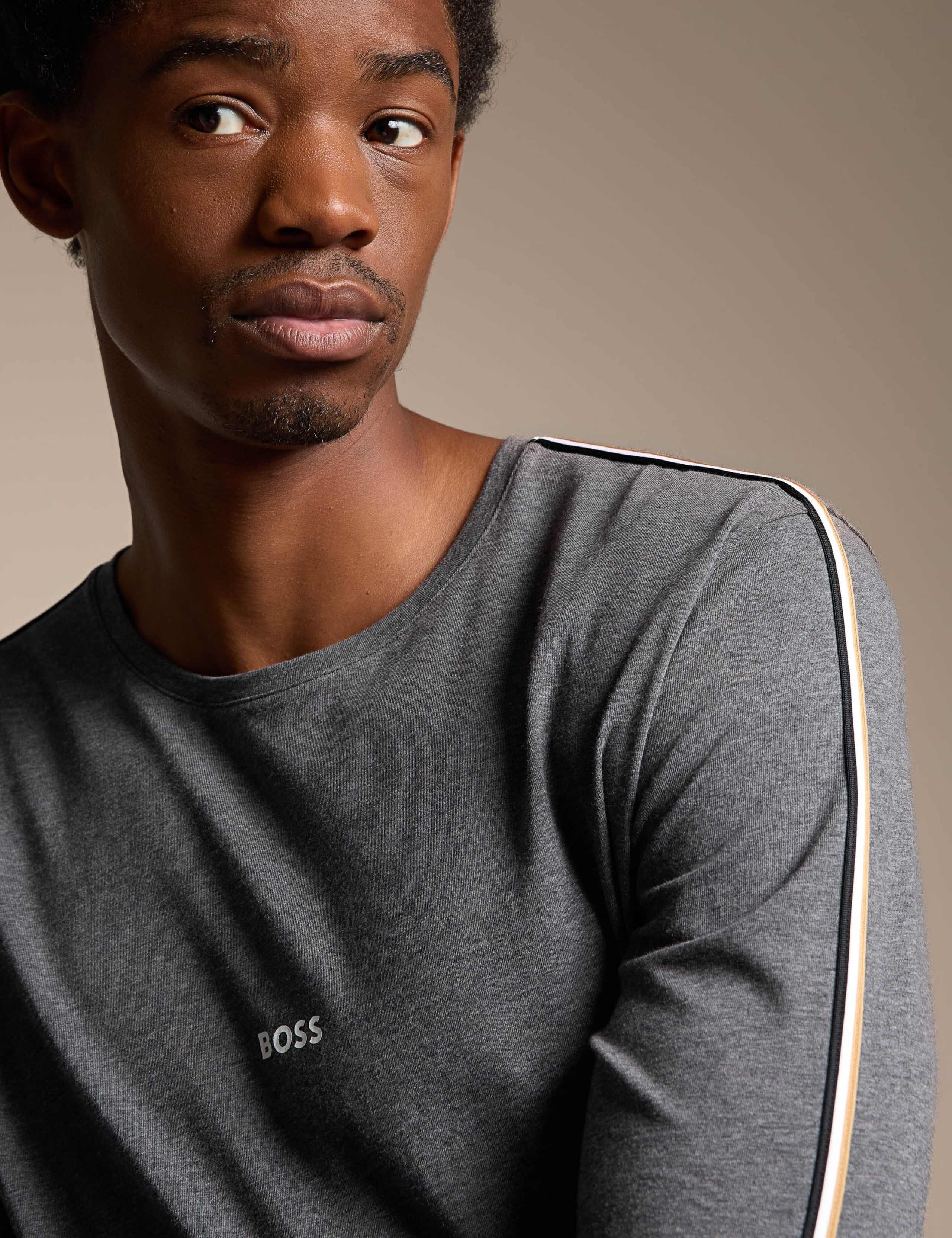 Cotton Rich Crew Neck Long Sleeve T-Shirt 4 of 4