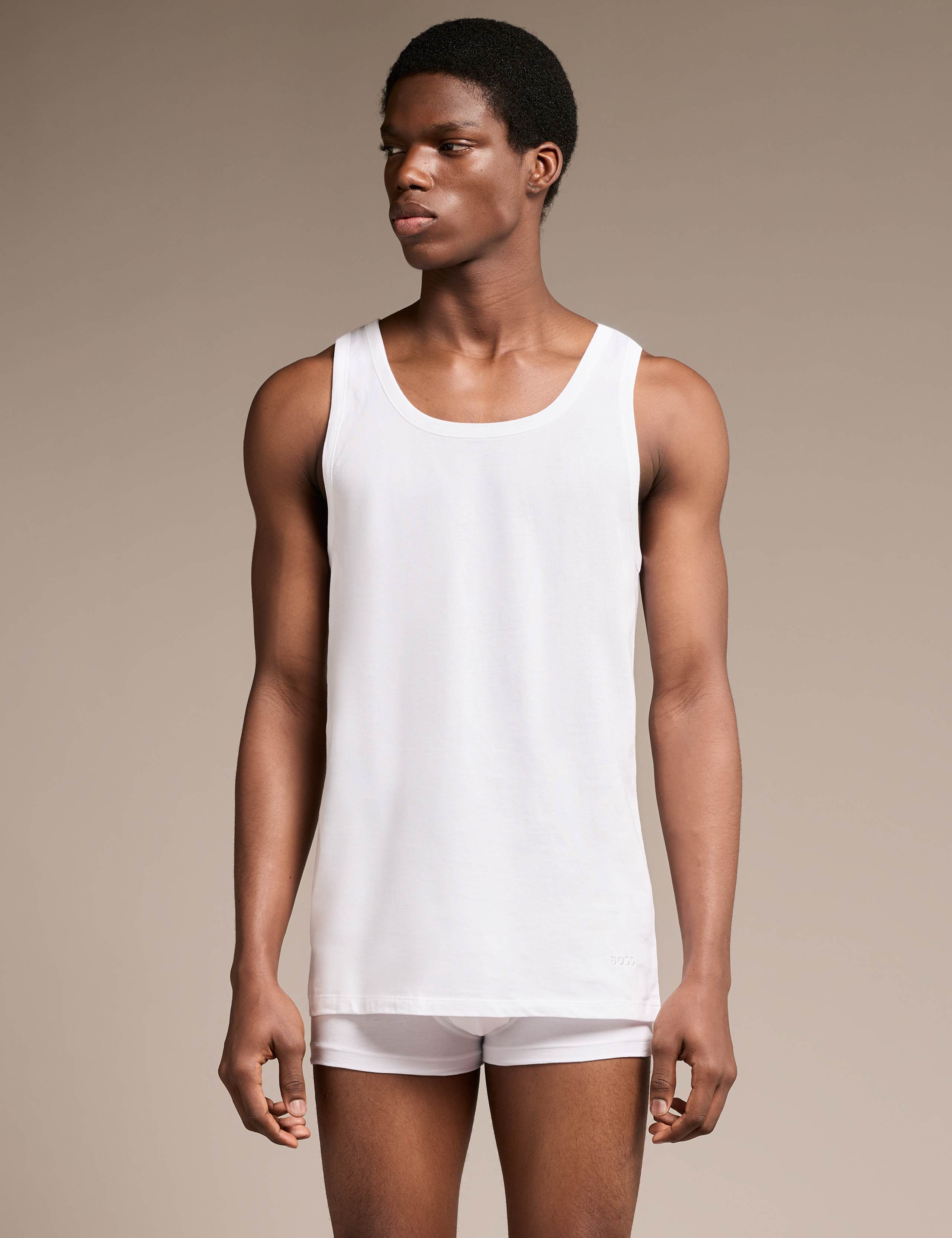 3 Pack Pure Cotton Vest Tops 3 of 6