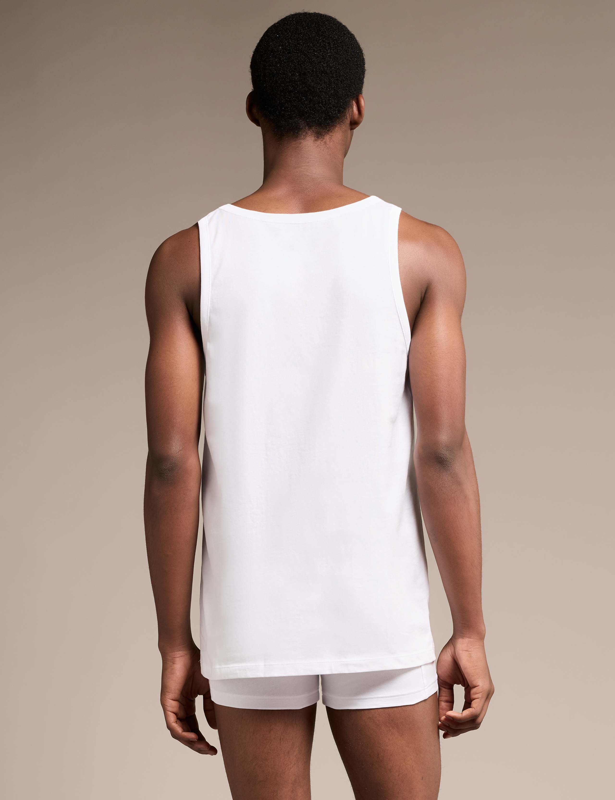 3 Pack Pure Cotton Vest Tops 4 of 6