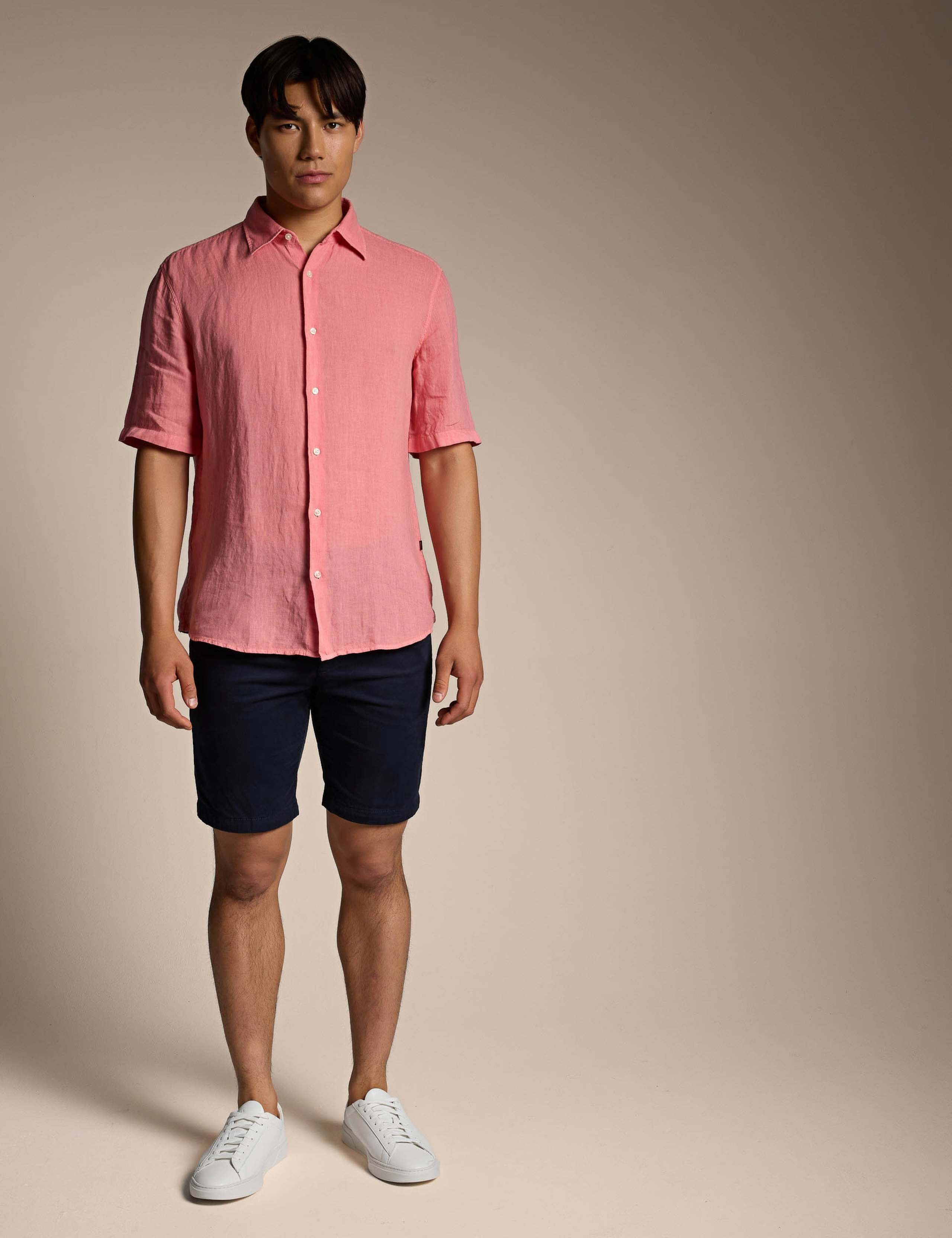Regular Fit Pure Linen Short Sleeve Shirt 2 of 4
