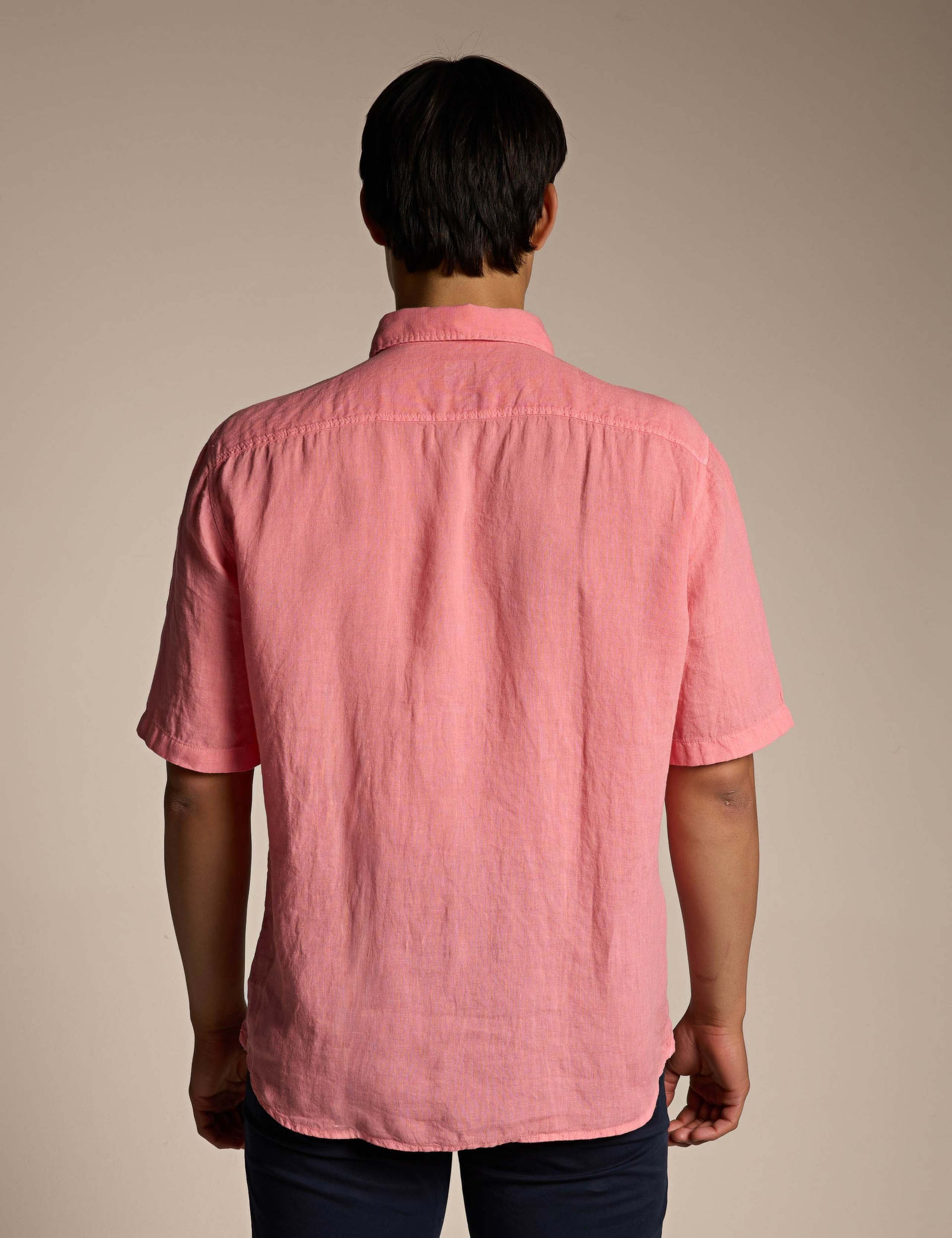 Regular Fit Pure Linen Short Sleeve Shirt 3 of 4