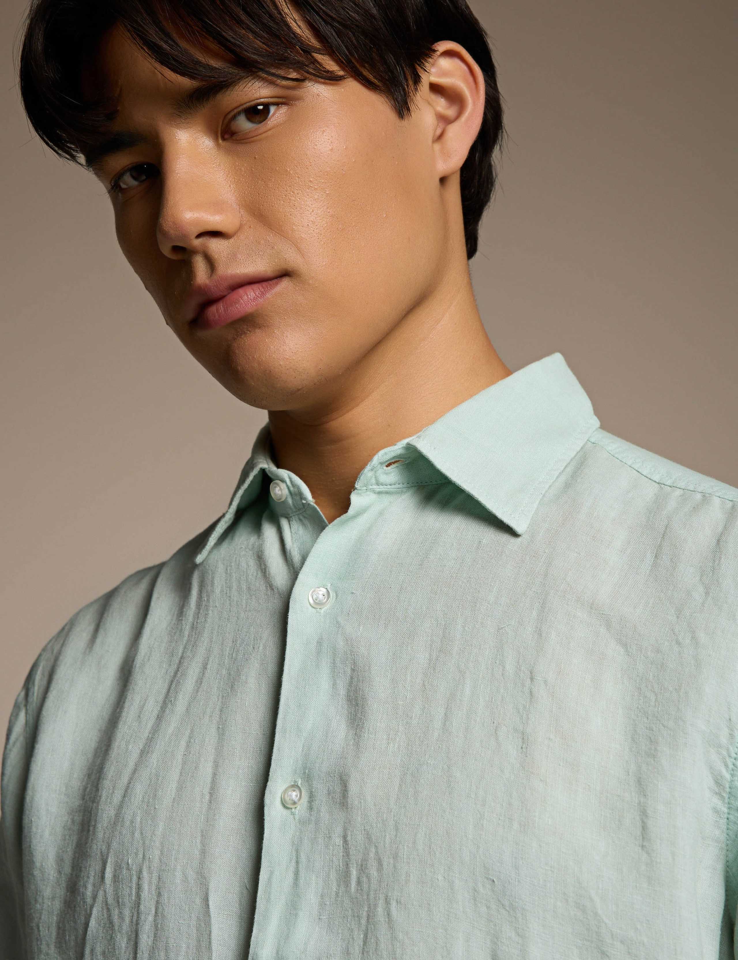 Regular Fit Pure Linen Short Sleeve Shirt 4 of 5