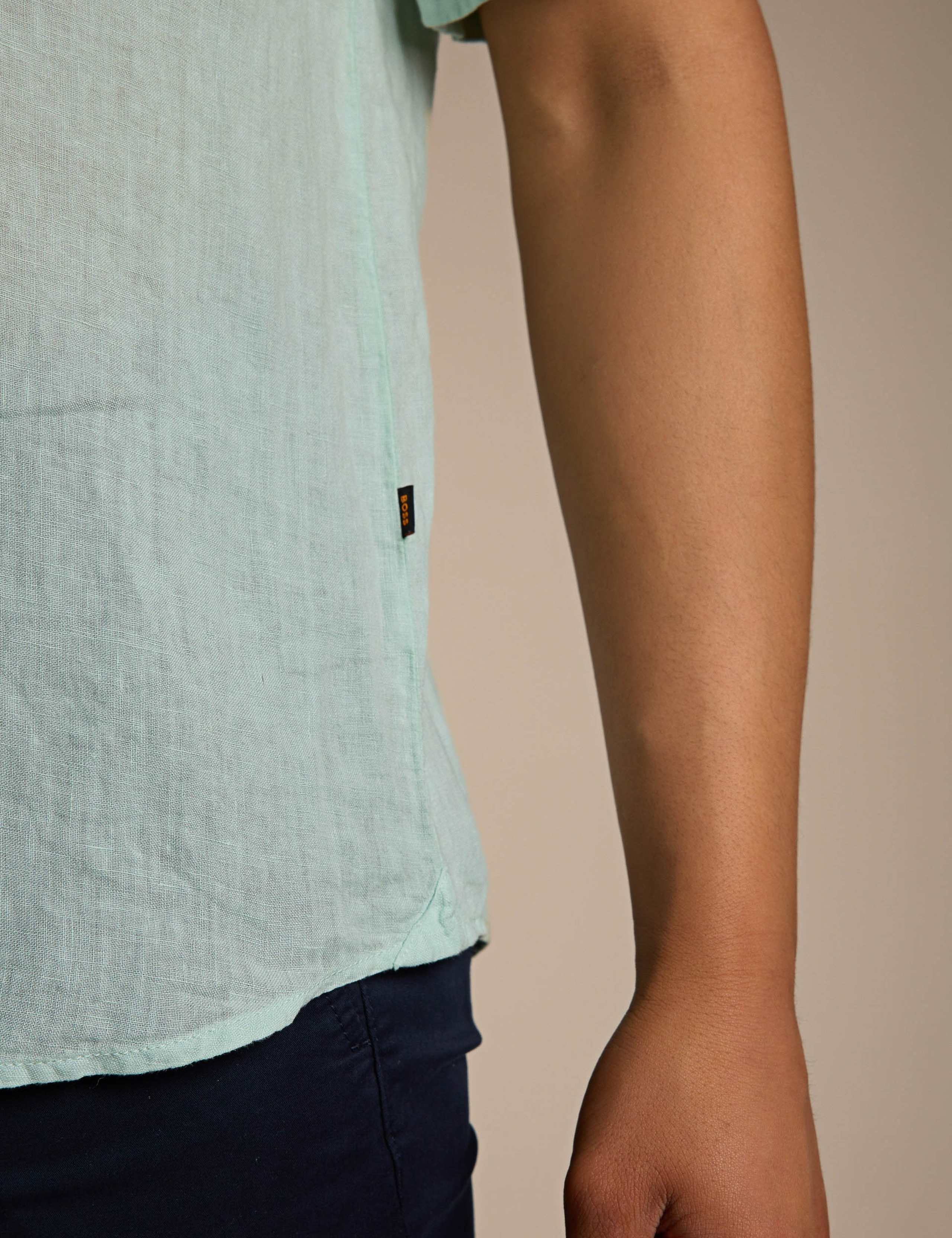 Regular Fit Pure Linen Short Sleeve Shirt 5 of 5
