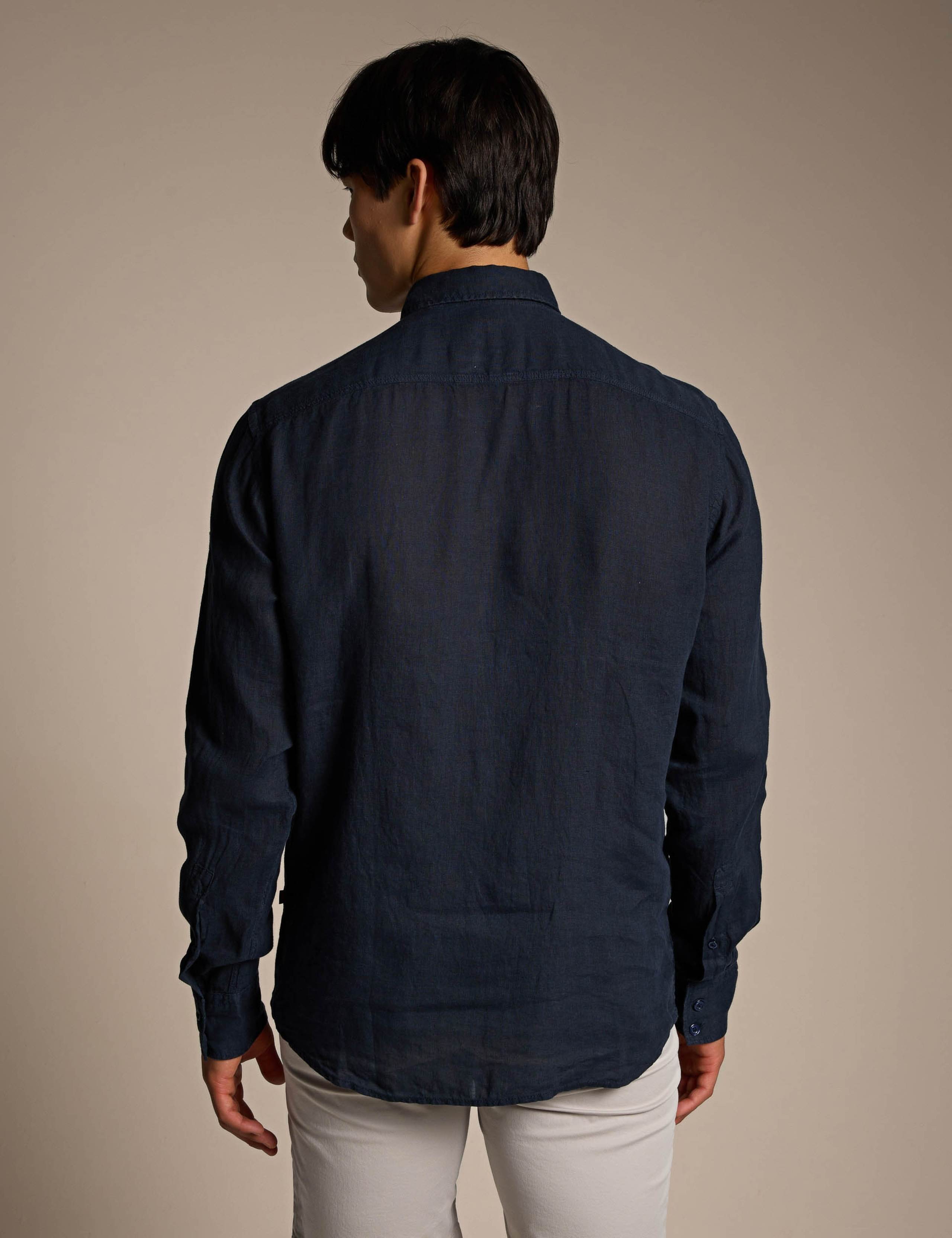 Relegant_6_M Regular Fit Pure Linen Shirt 2 of 6
