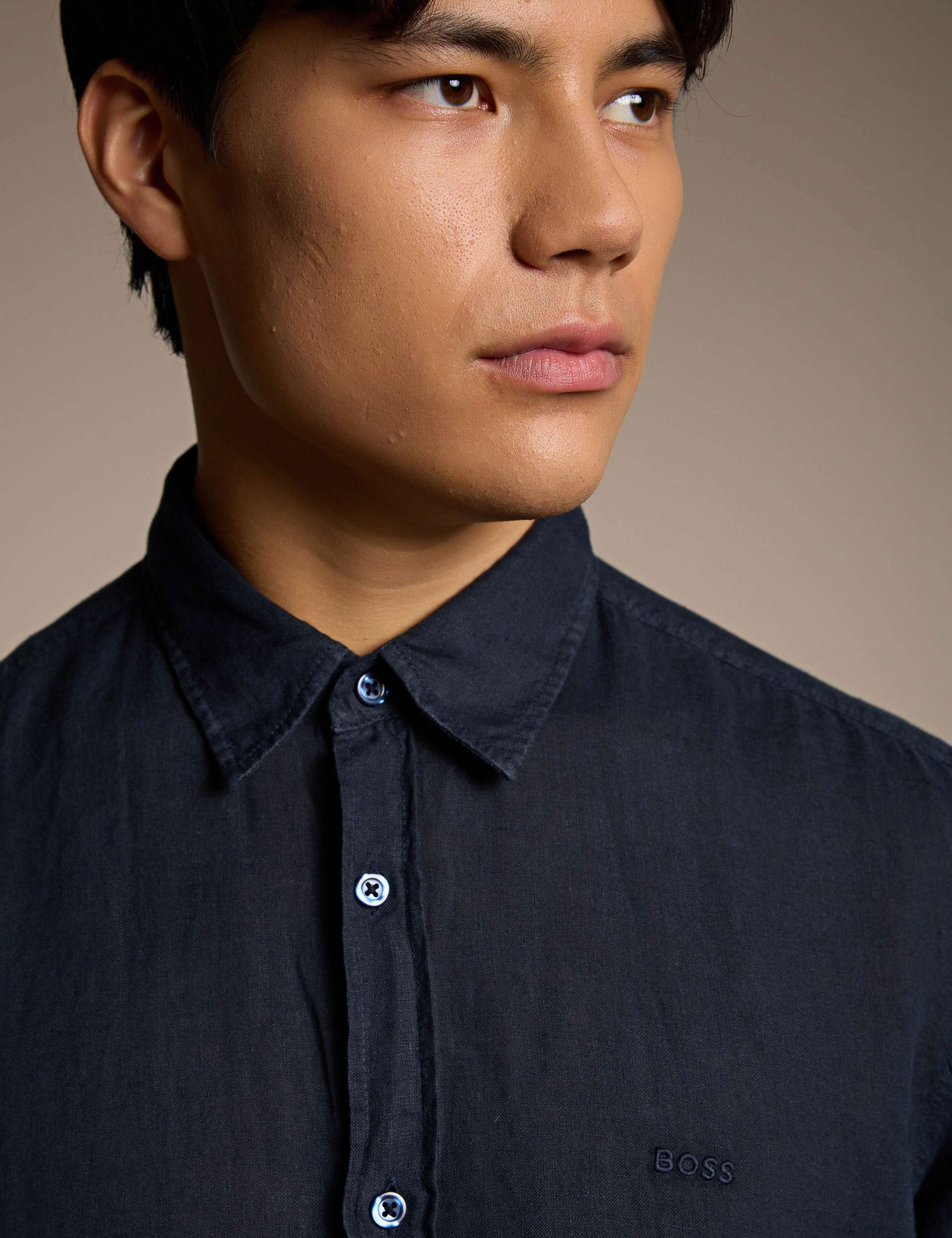 Relegant_6_M Regular Fit Pure Linen Shirt 4 of 6