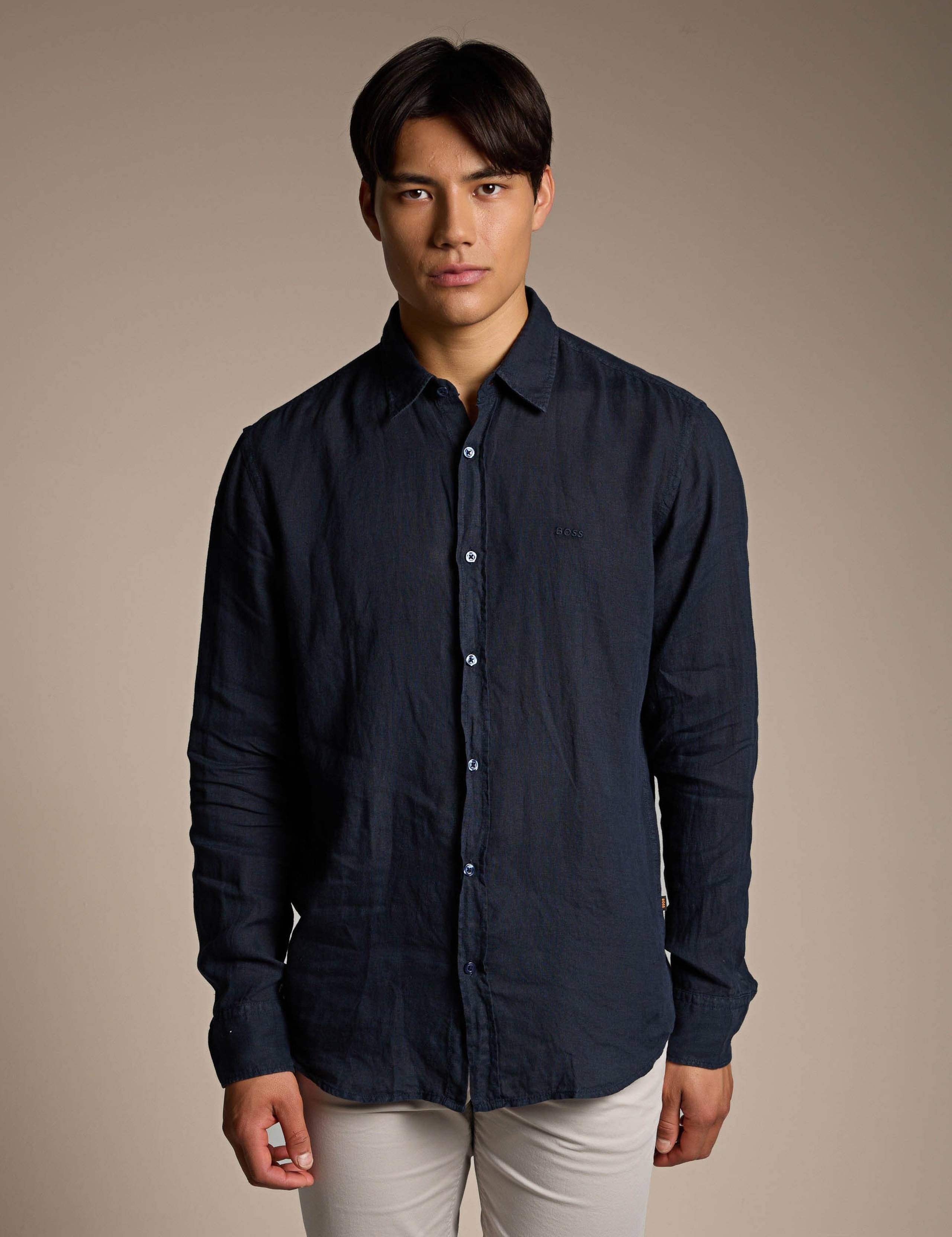 Relegant_6_M Regular Fit Pure Linen Shirt 6 of 6