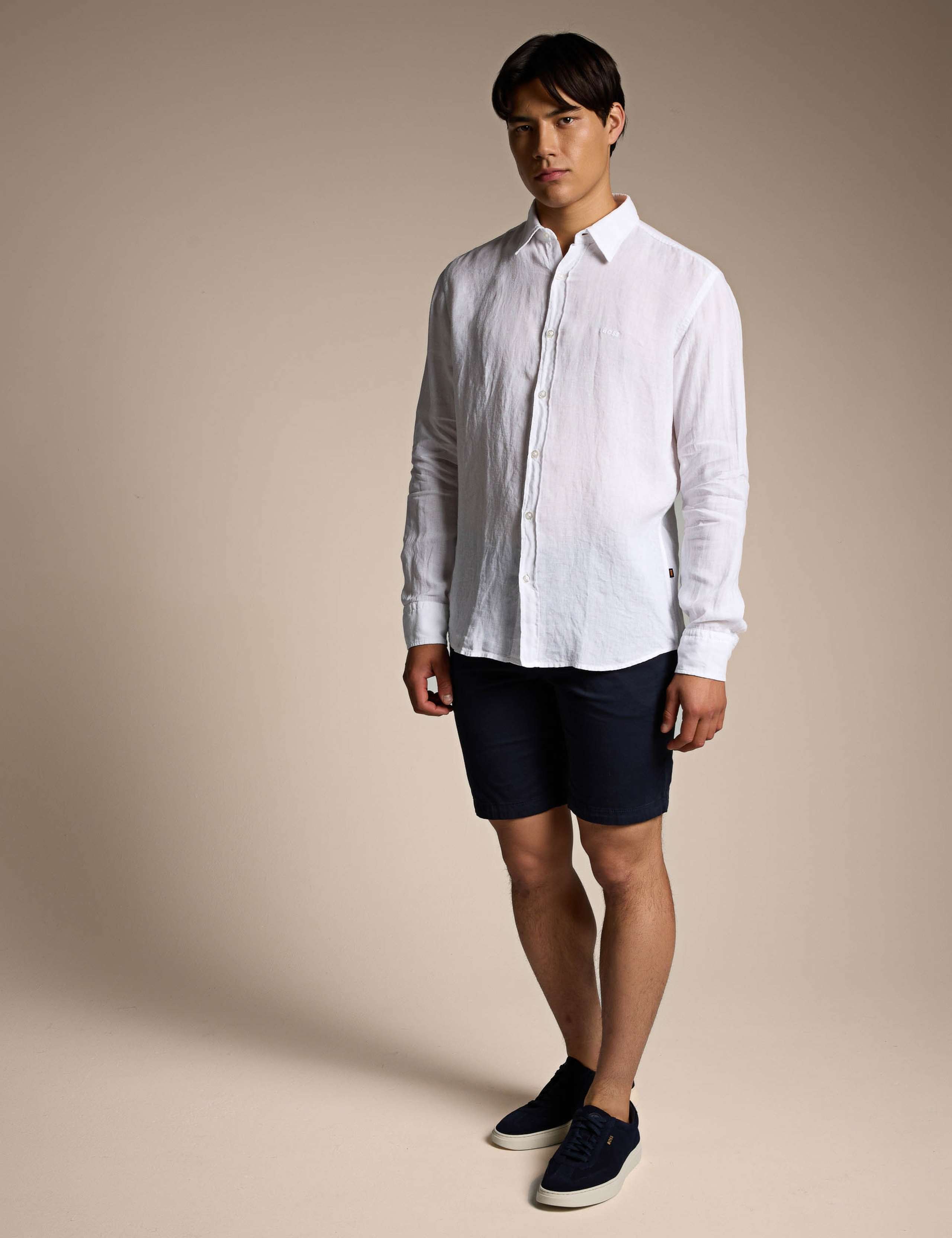 Relegant_6_M Regular Fit Pure Linen Shirt 2 of 4