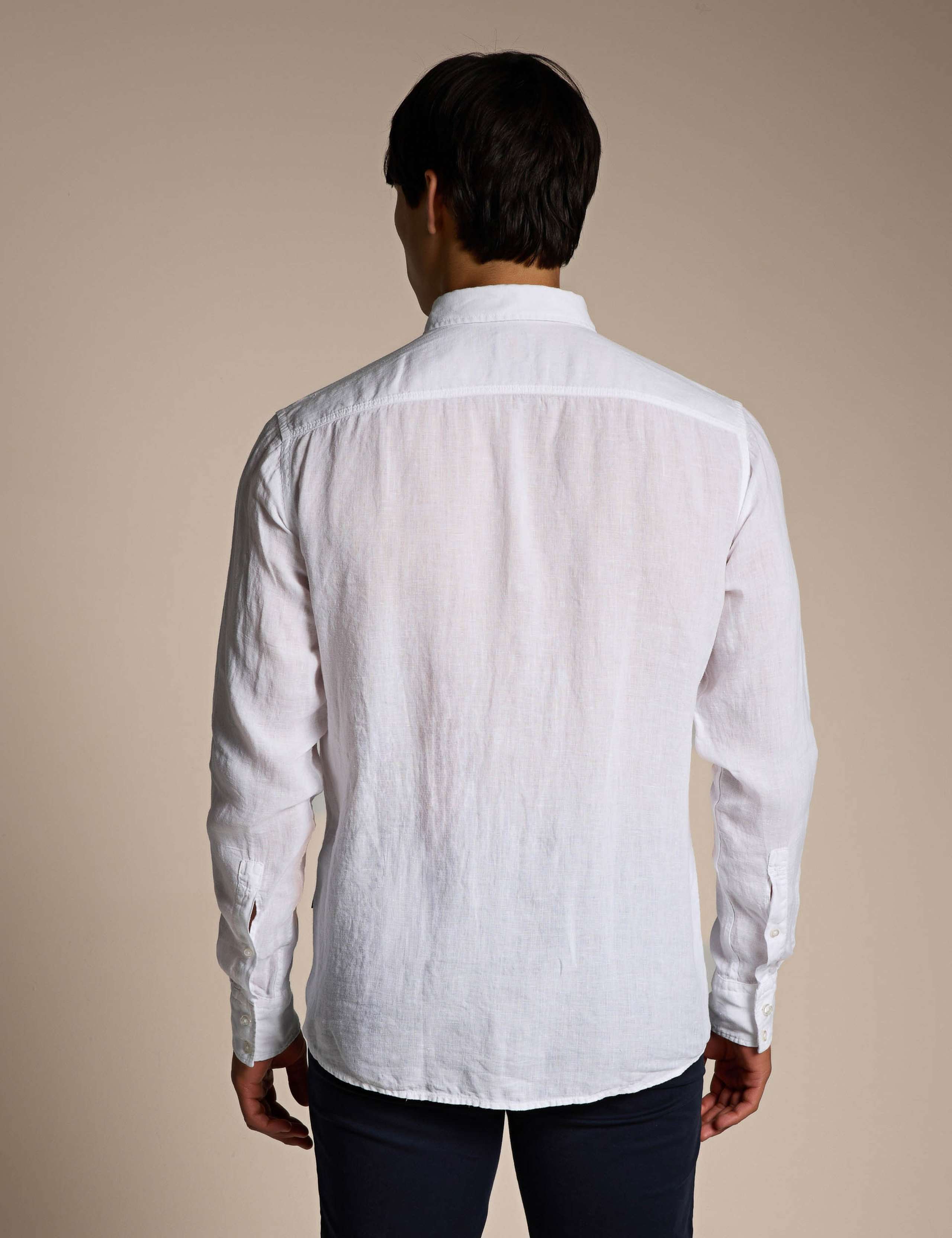 Relegant_6_M Regular Fit Pure Linen Shirt 3 of 4