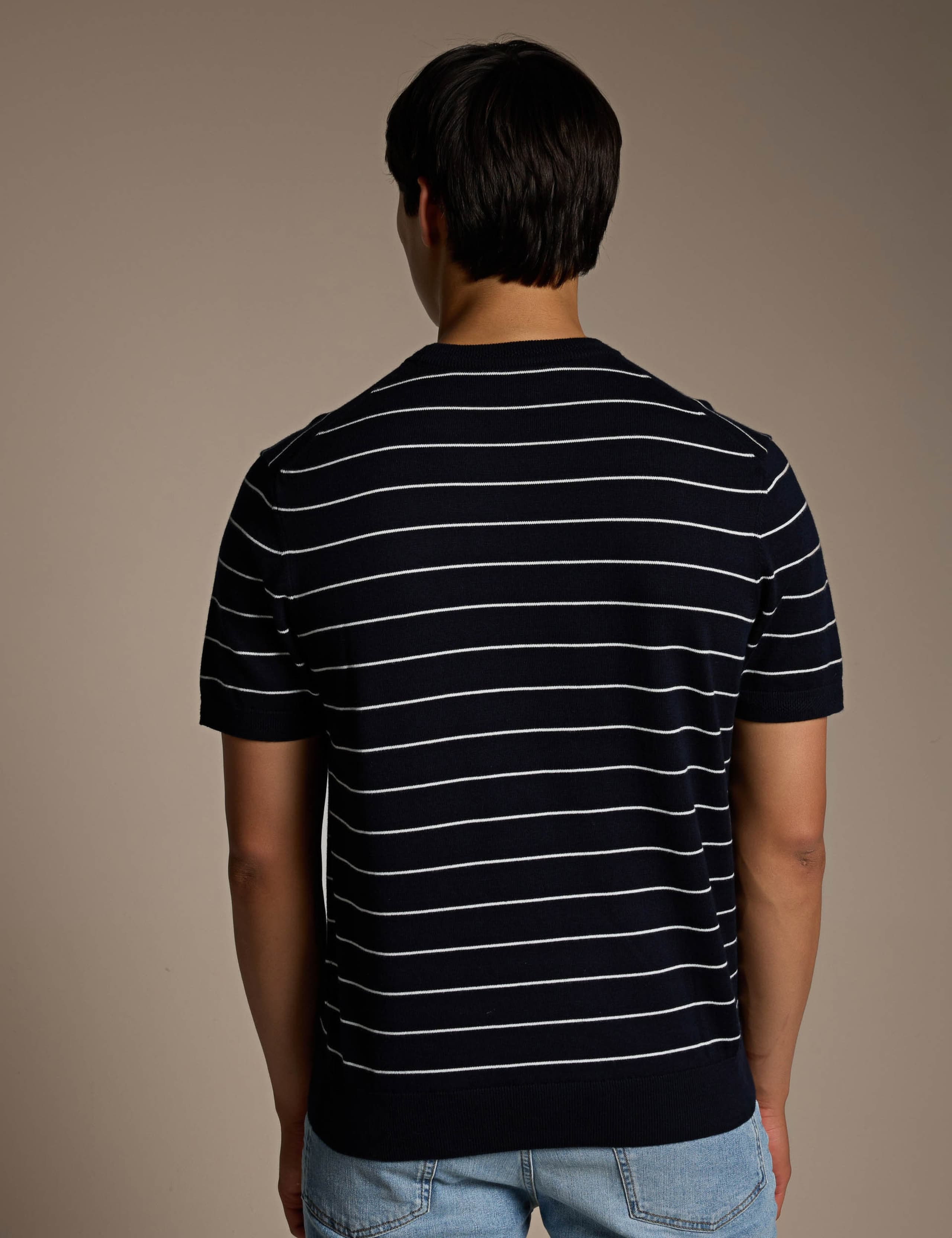 Kanacho Cotton Rich Striped T-Shirt 3 of 4