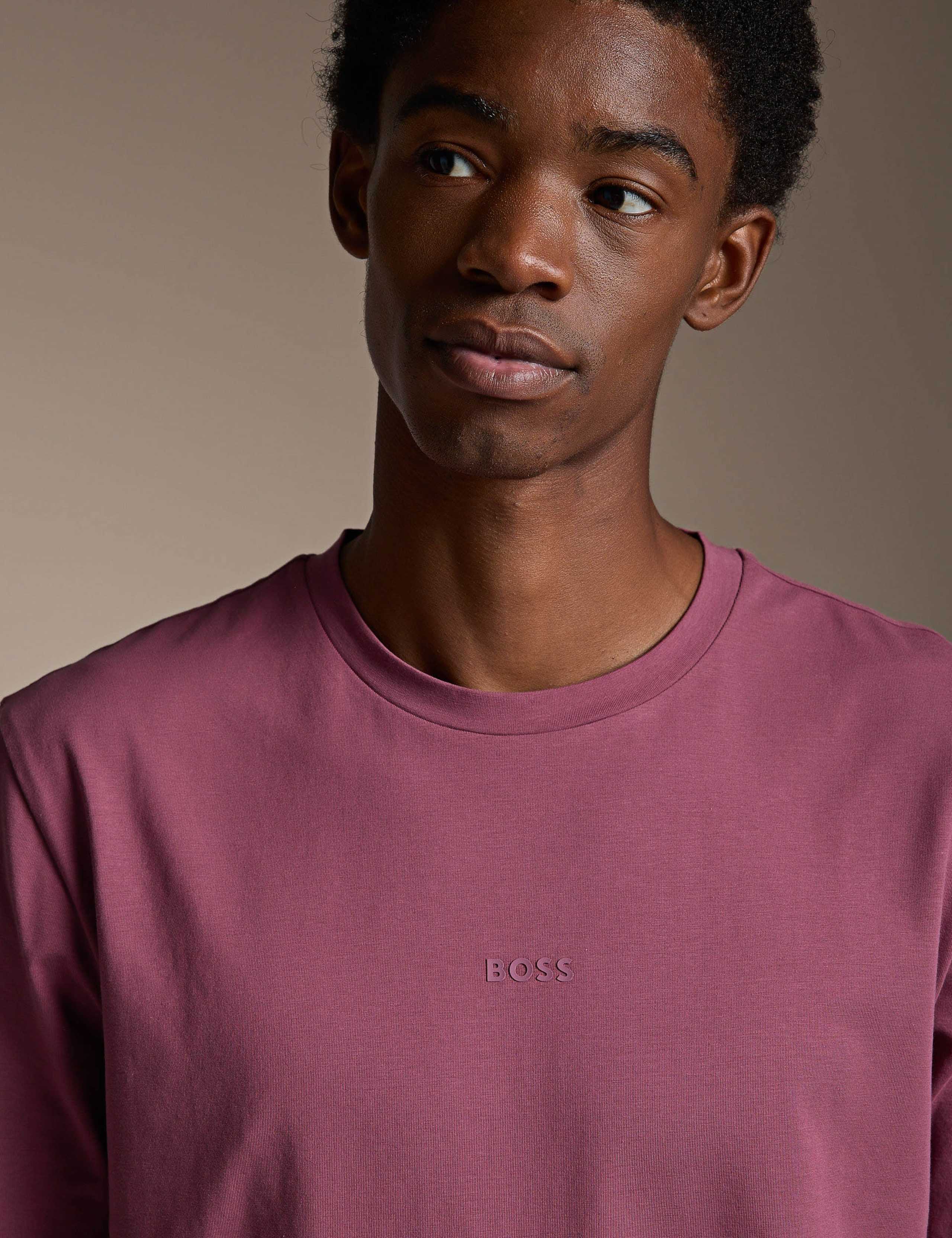 TChup Contrast Logo T-Shirt in Stretch Cotton 3 of 5