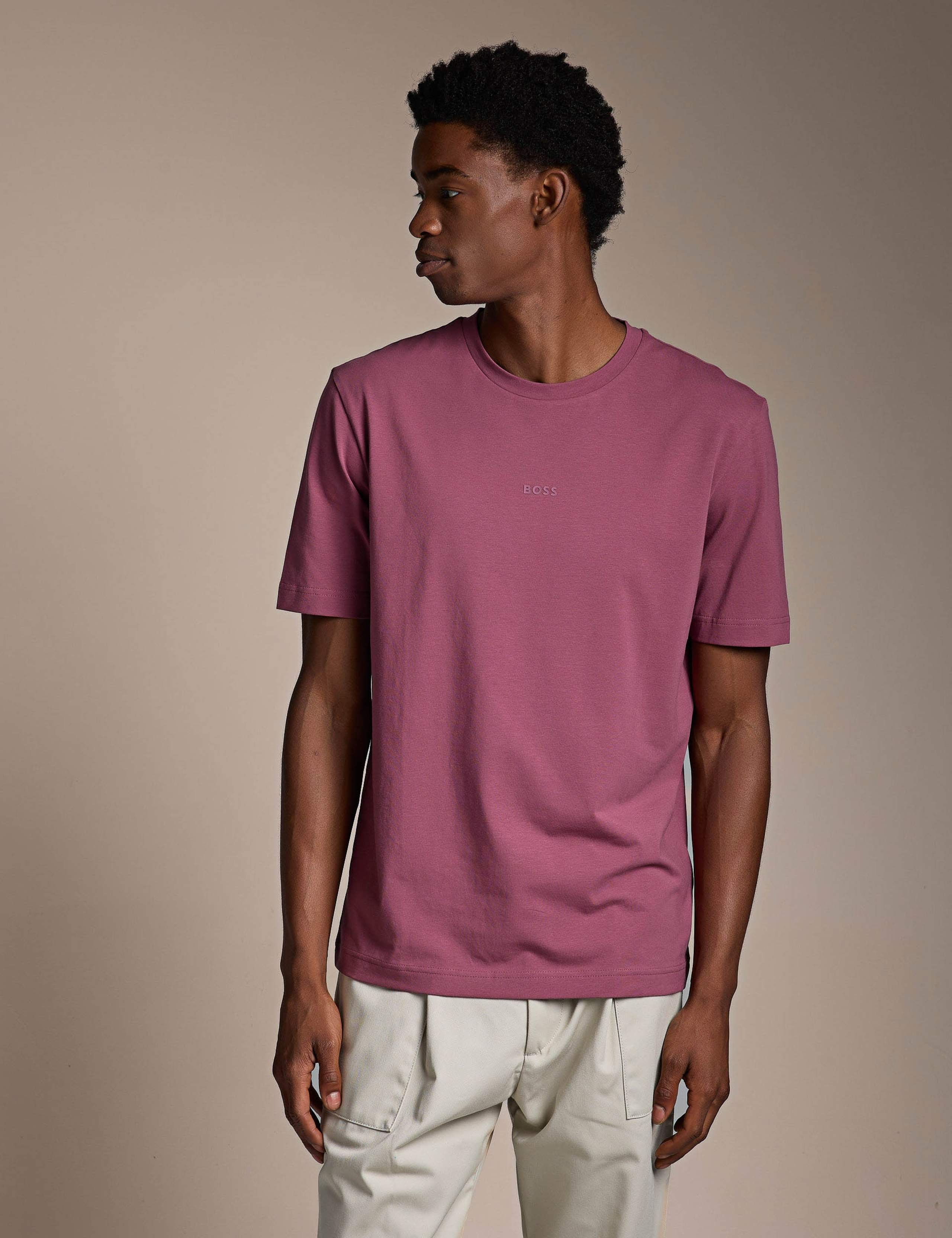 TChup Contrast Logo T-Shirt in Stretch Cotton 4 of 5