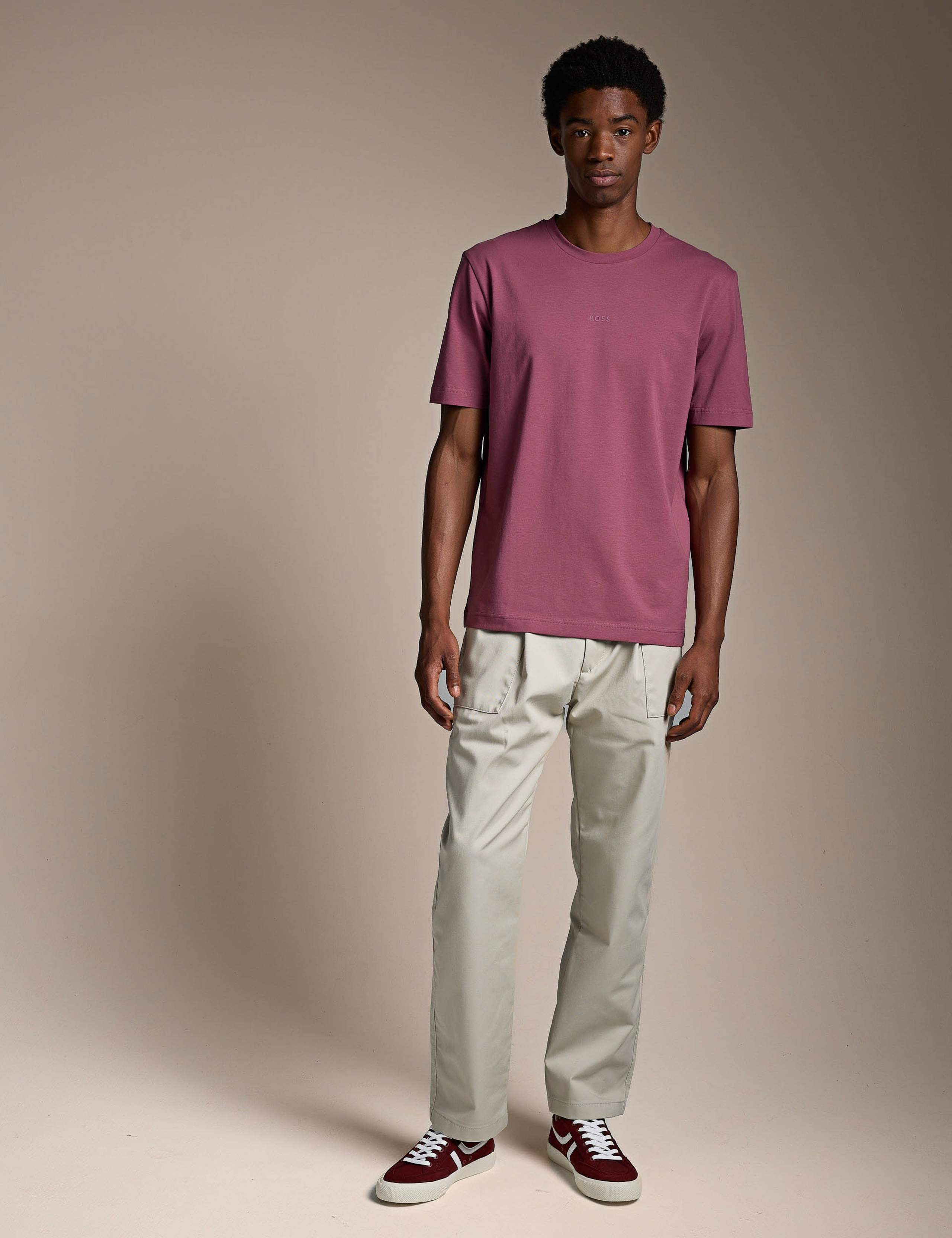 TChup Contrast Logo T-Shirt in Stretch Cotton 5 of 5