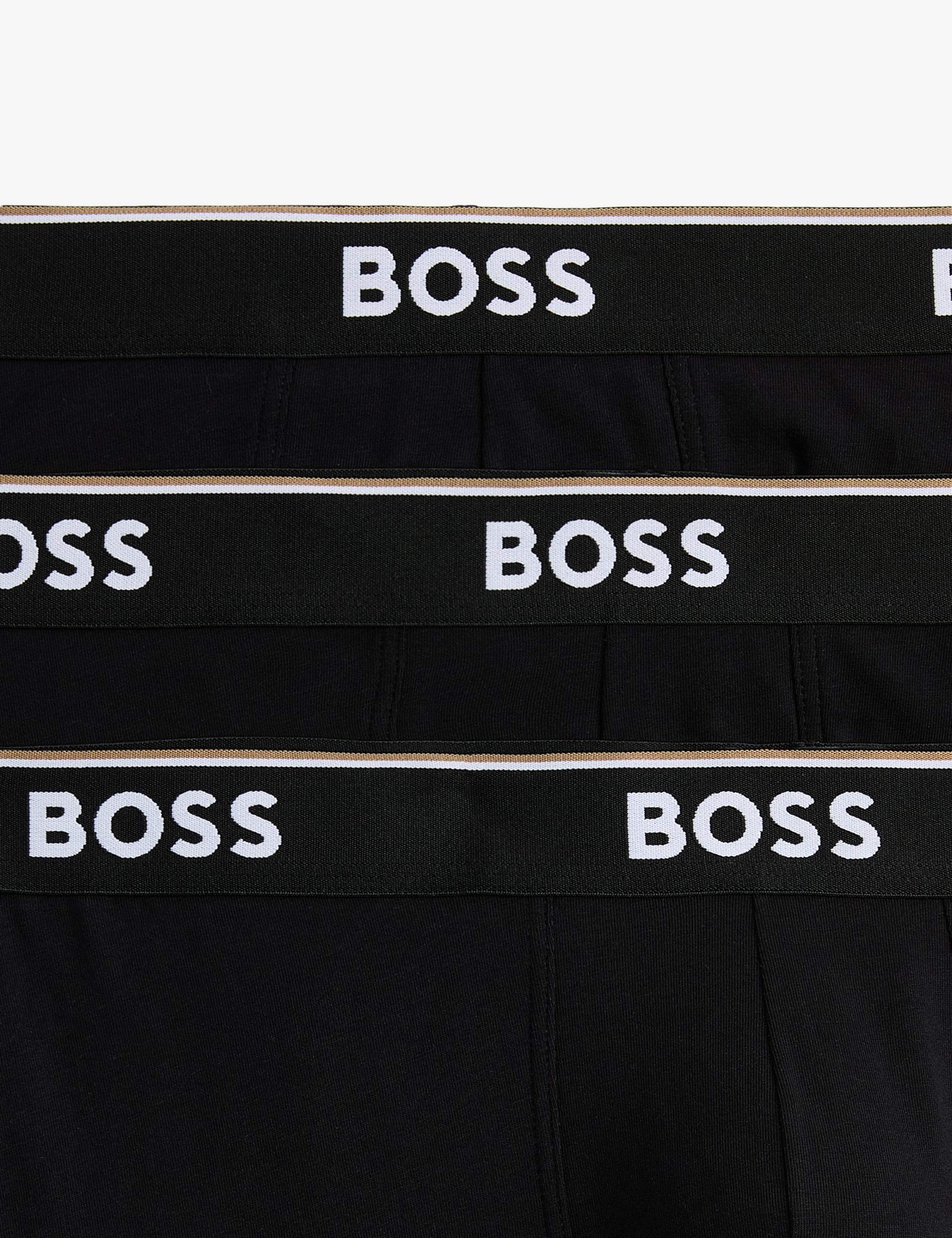 3pk Cotton Rich Logo Waistband Long Boxer Briefs 2 of 2