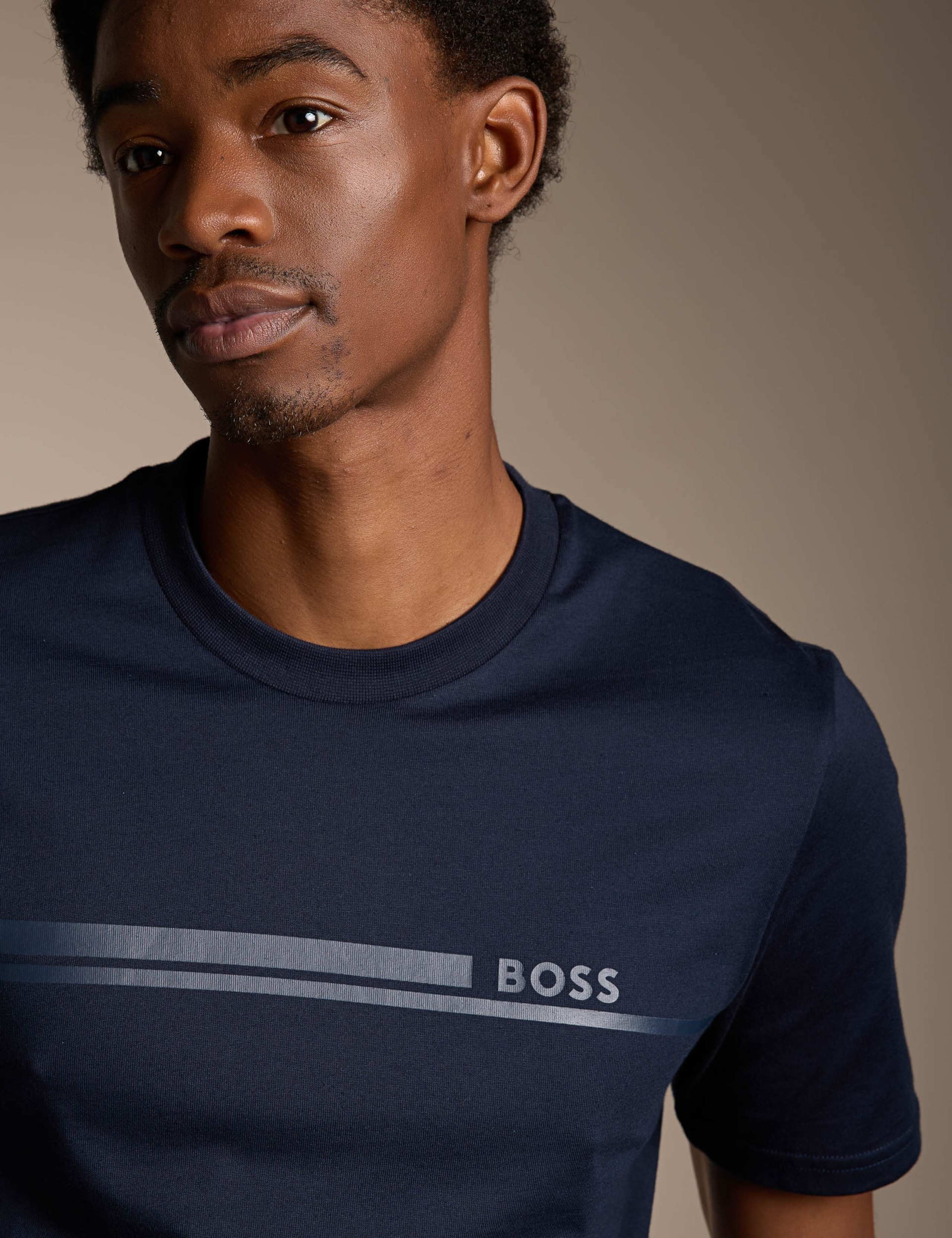 Pure Cotton Logo Crew Neck T-Shirt 4 of 4