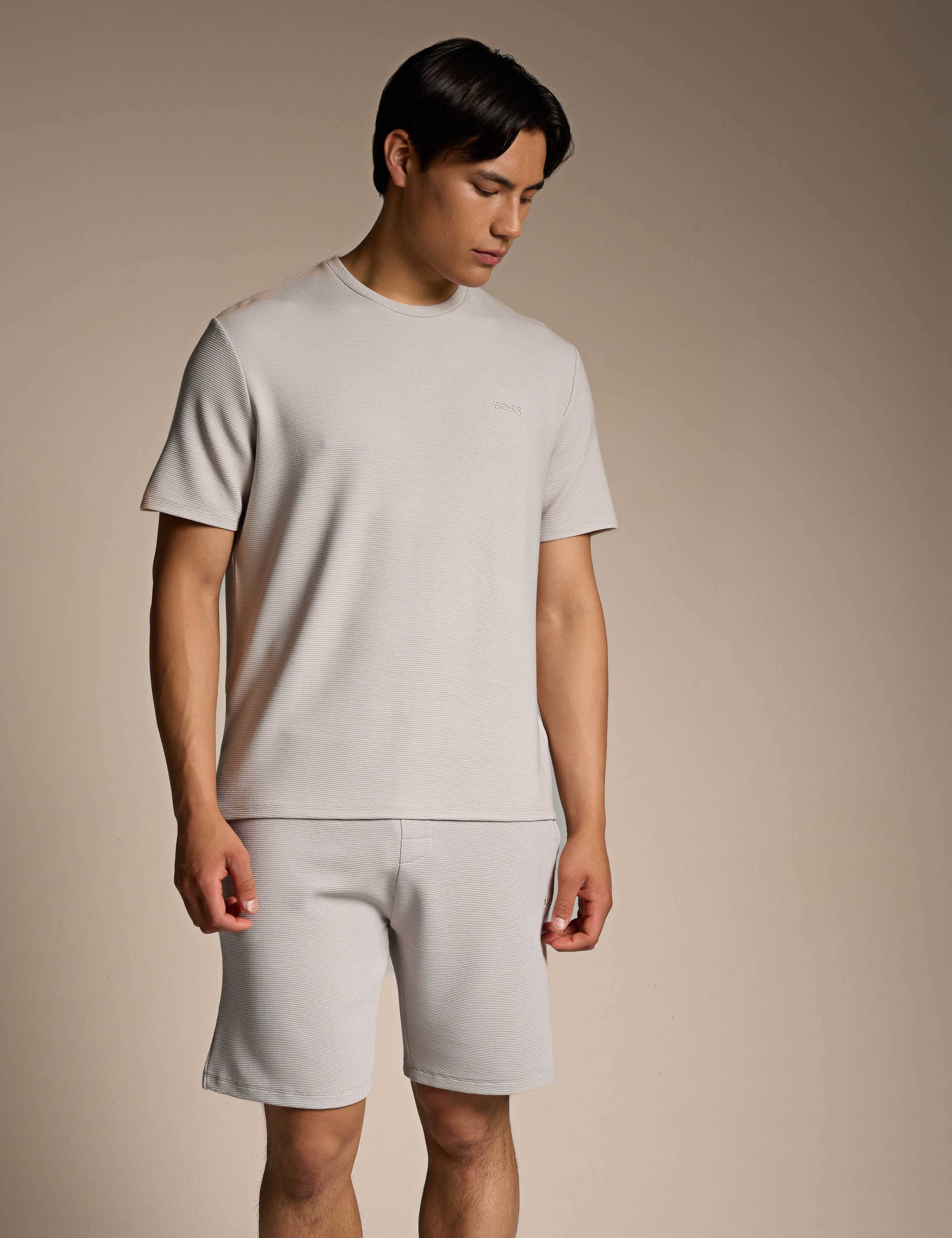 Modal Rich Ribbed Jersey Crew Neck T-Shirt 2 of 4