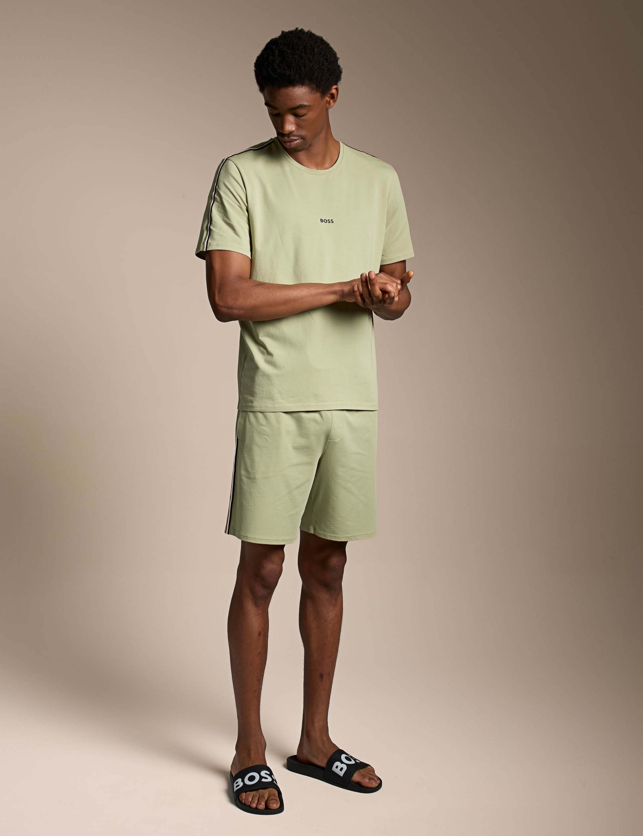 Cotton Rich Signature Stripe Trim T-Shirt 2 of 4