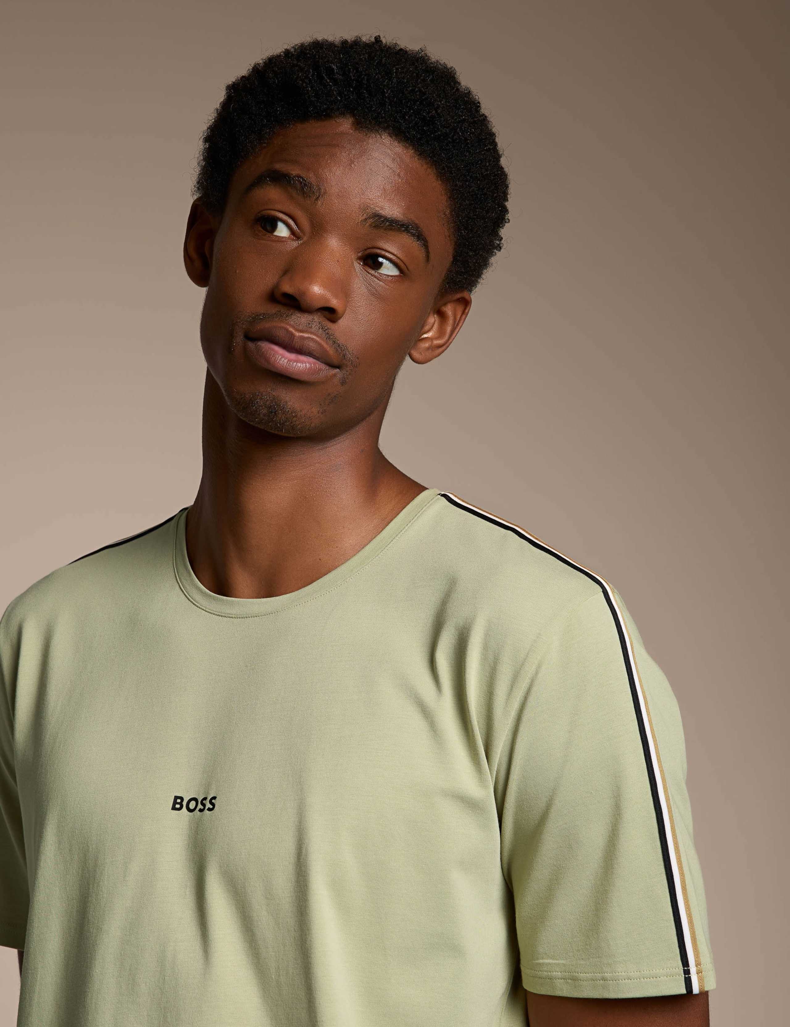 Cotton Rich Signature Stripe Trim T-Shirt 4 of 4