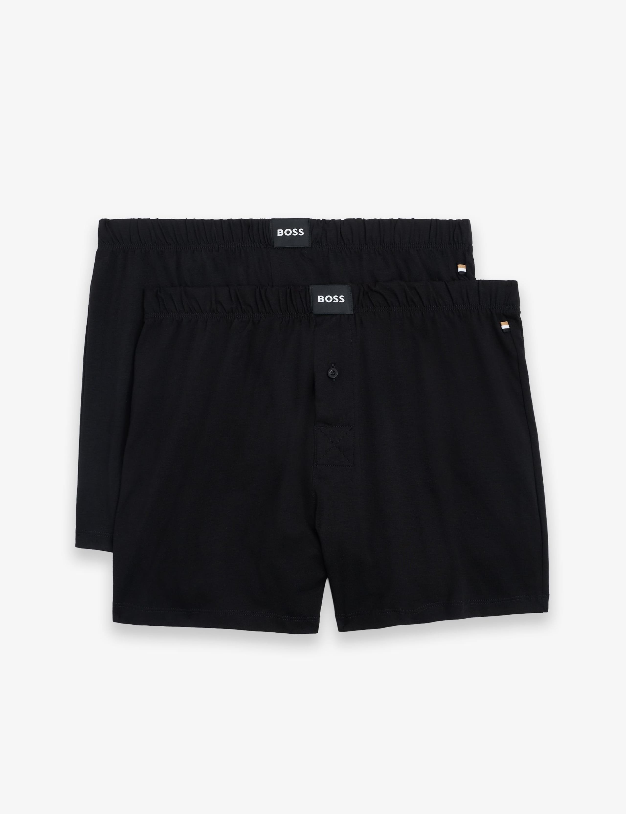 2 Pack Cotton Rich Jersey Boxers 1 of 2