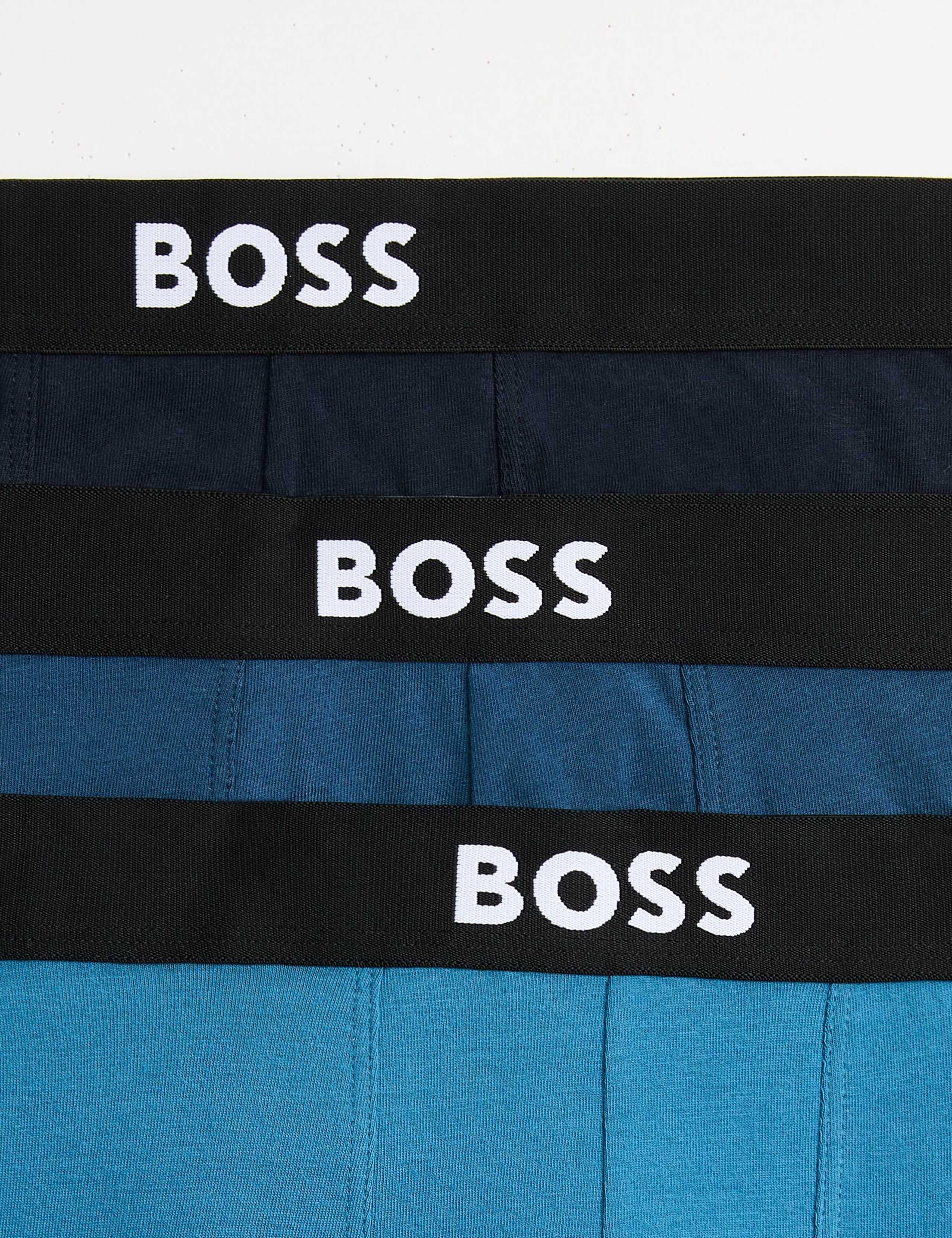 3 Pack Cotton Rich Boss One Logo Trunks 2 of 2
