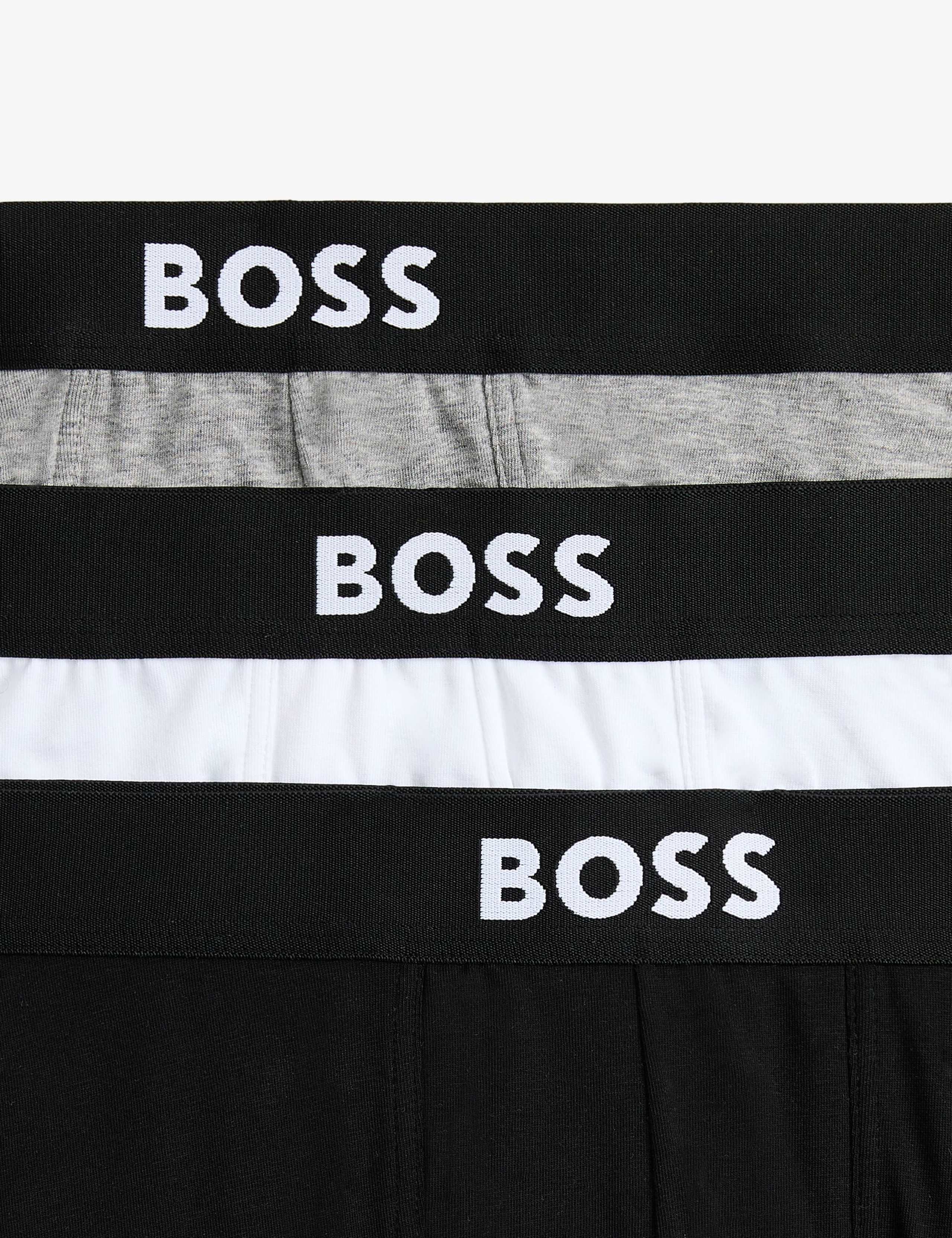 3 Pack Cotton Rich Boss One Logo Trunks 2 of 2