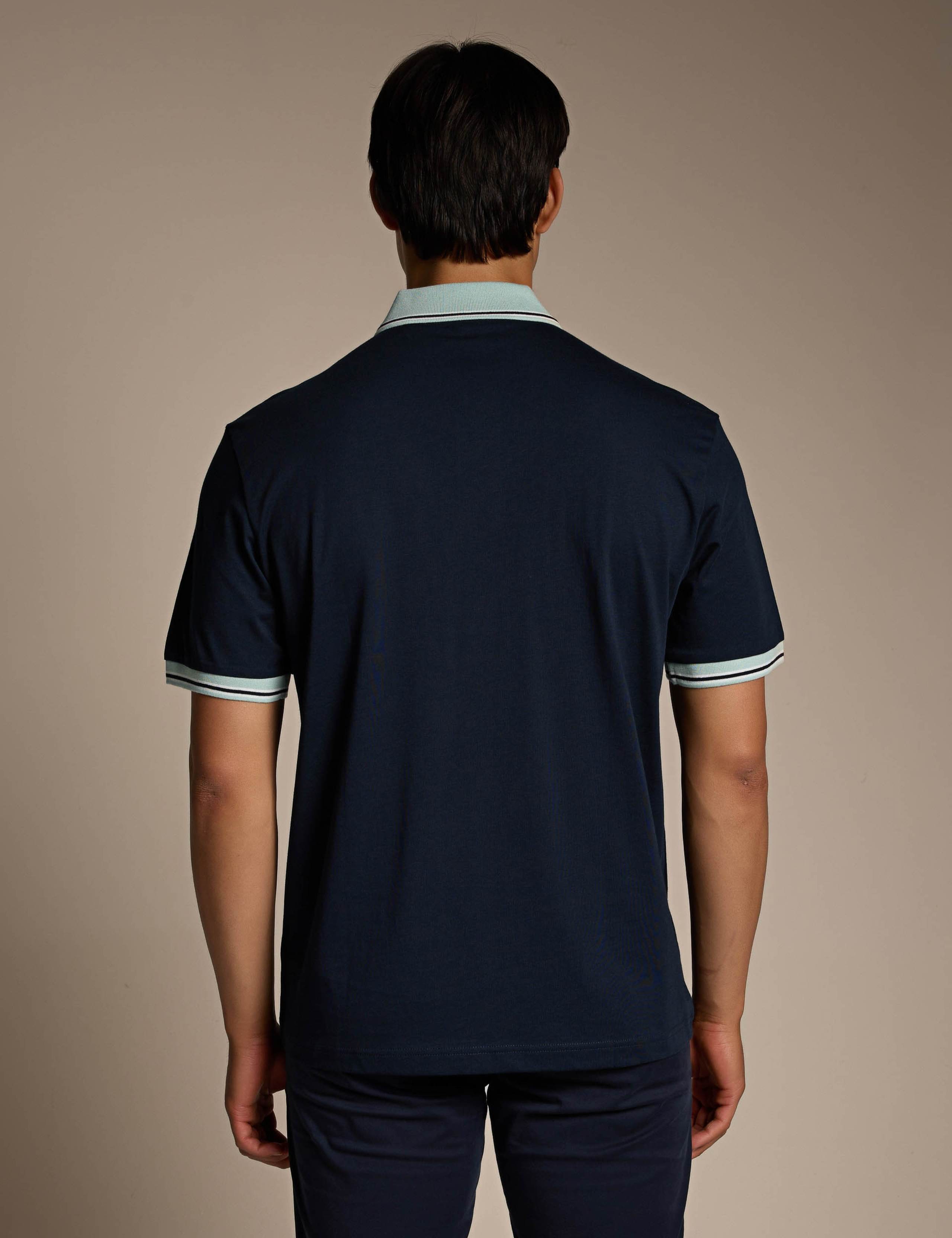 Pe_Blocks Pure Cotton Polo Shirt 3 of 4