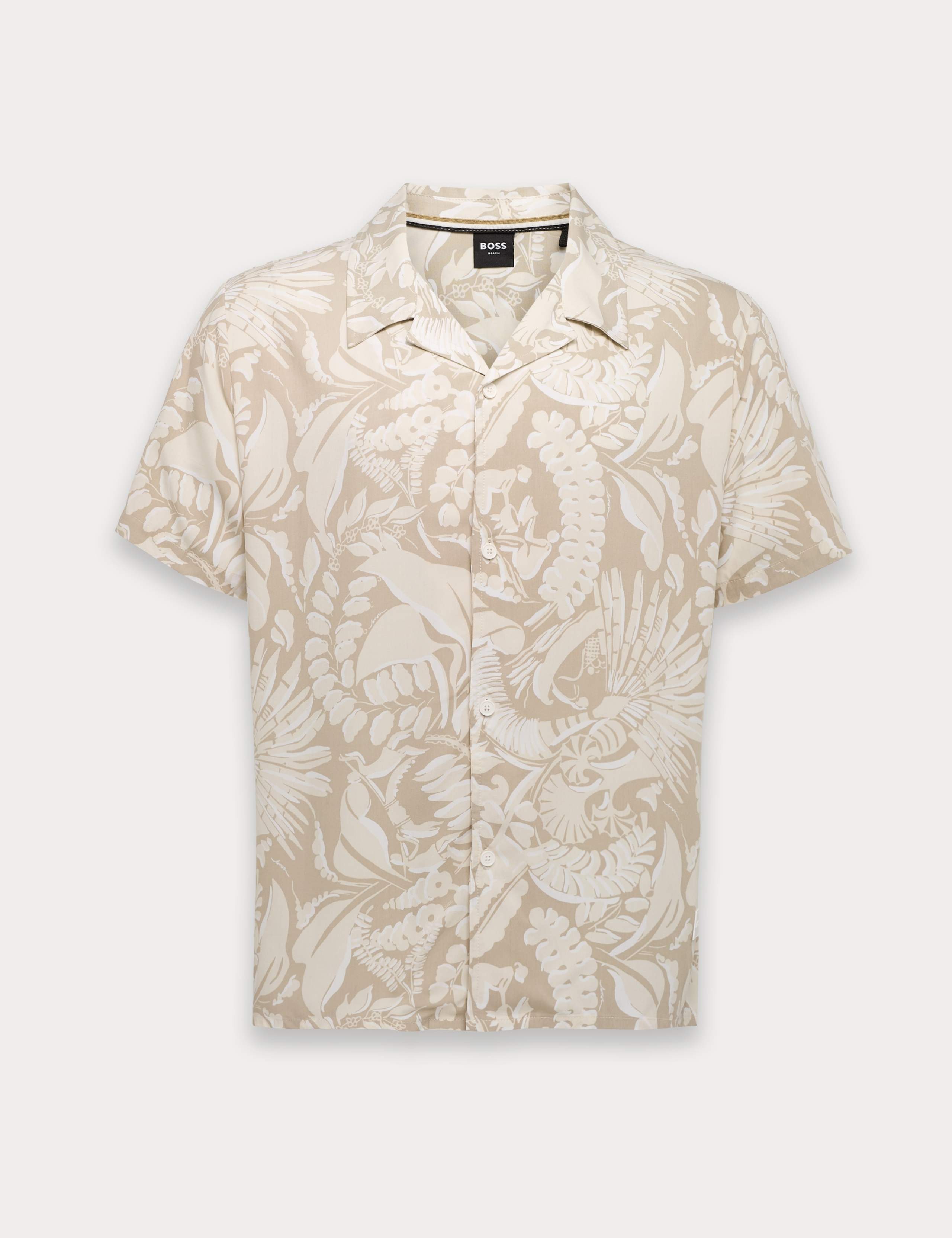 Regular Fit Printed Short Sleeve Beach Shirt 1 of 3