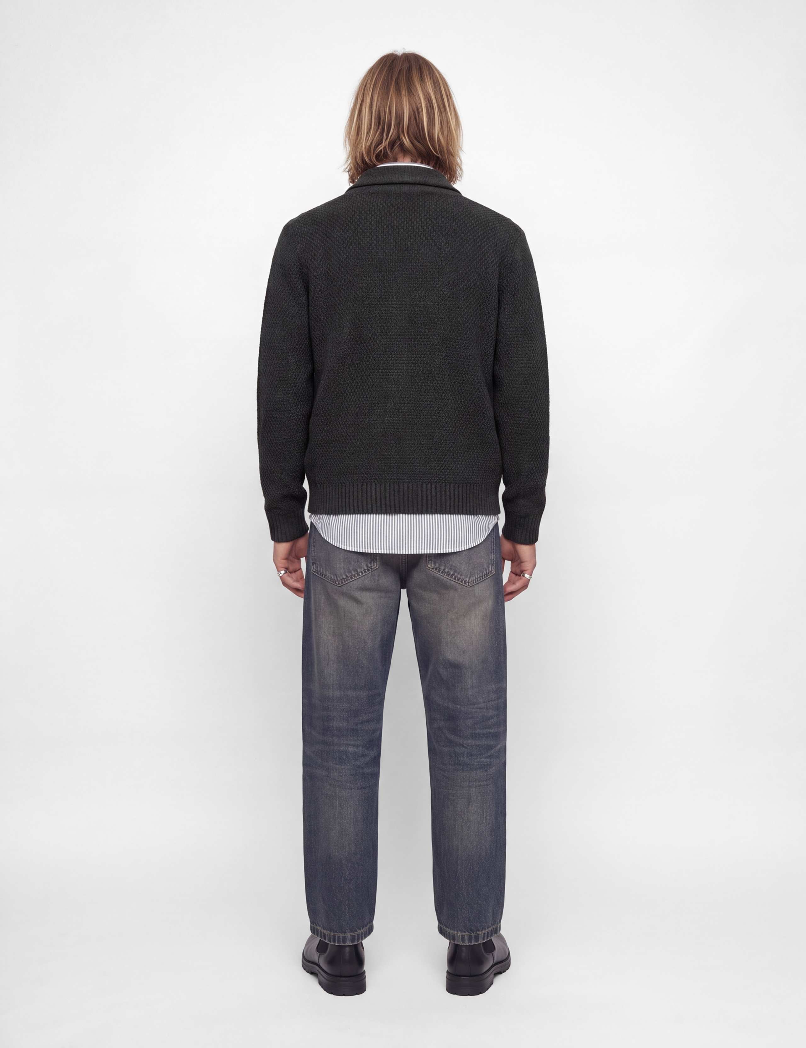 Cable Funnel Neck Cardigan 5 of 8