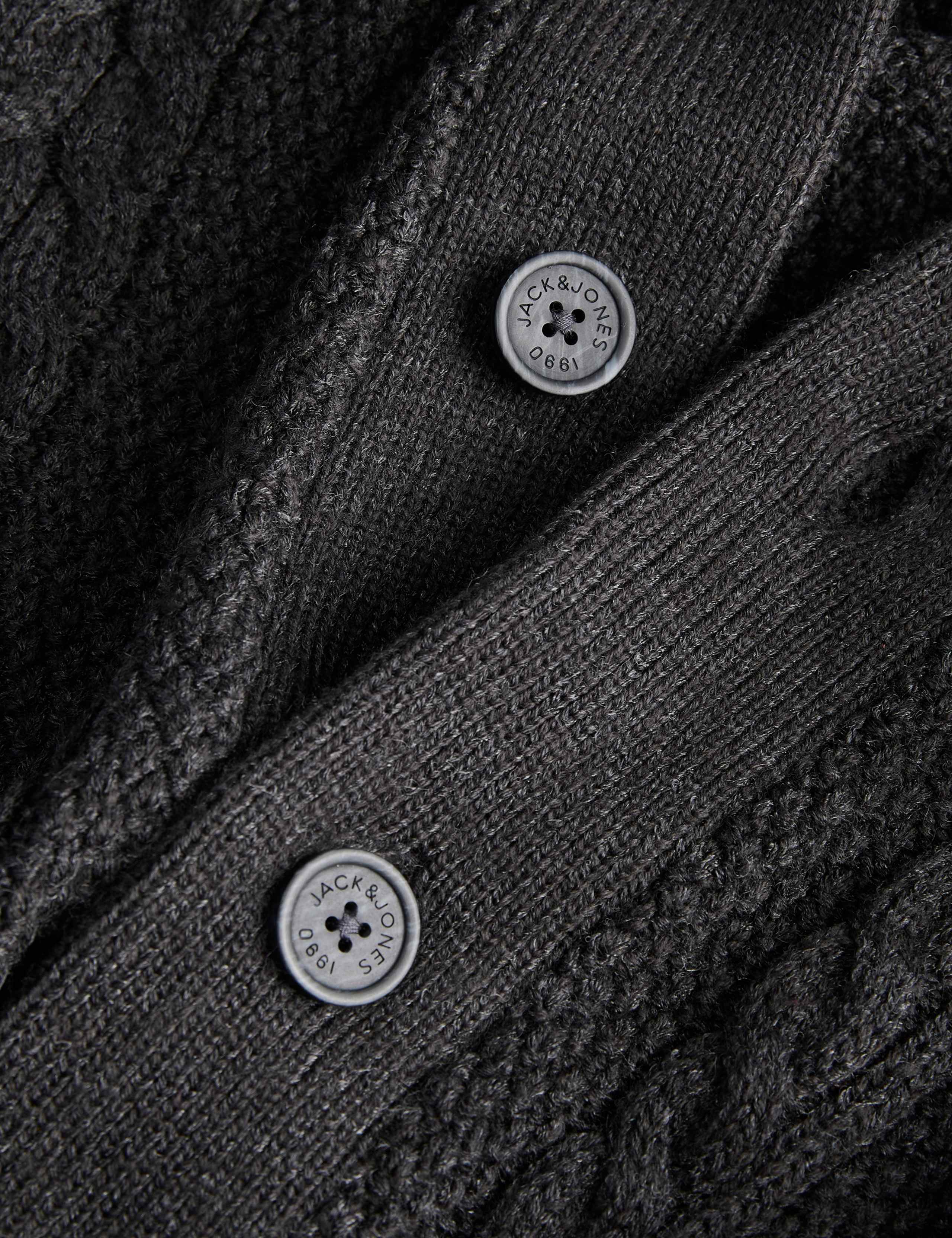 Cable Funnel Neck Cardigan 7 of 8