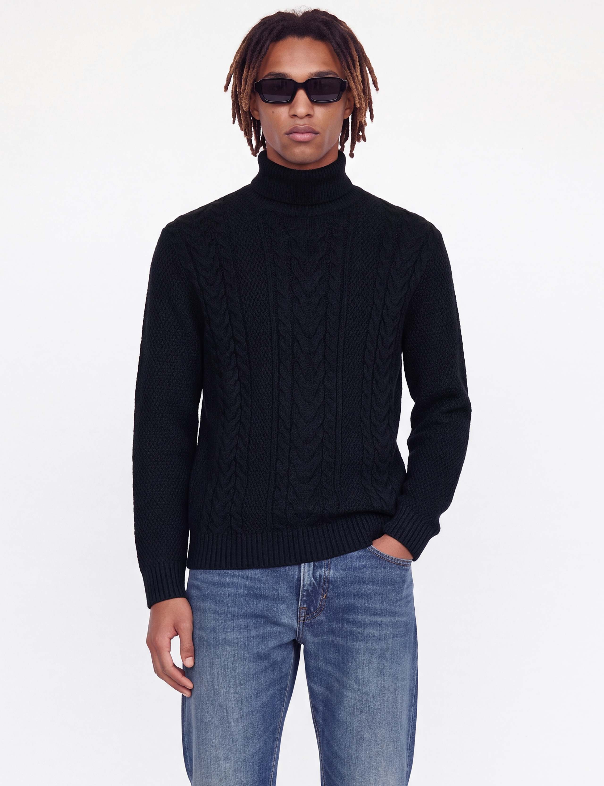 Cable Roll Neck Jumper 2 of 7