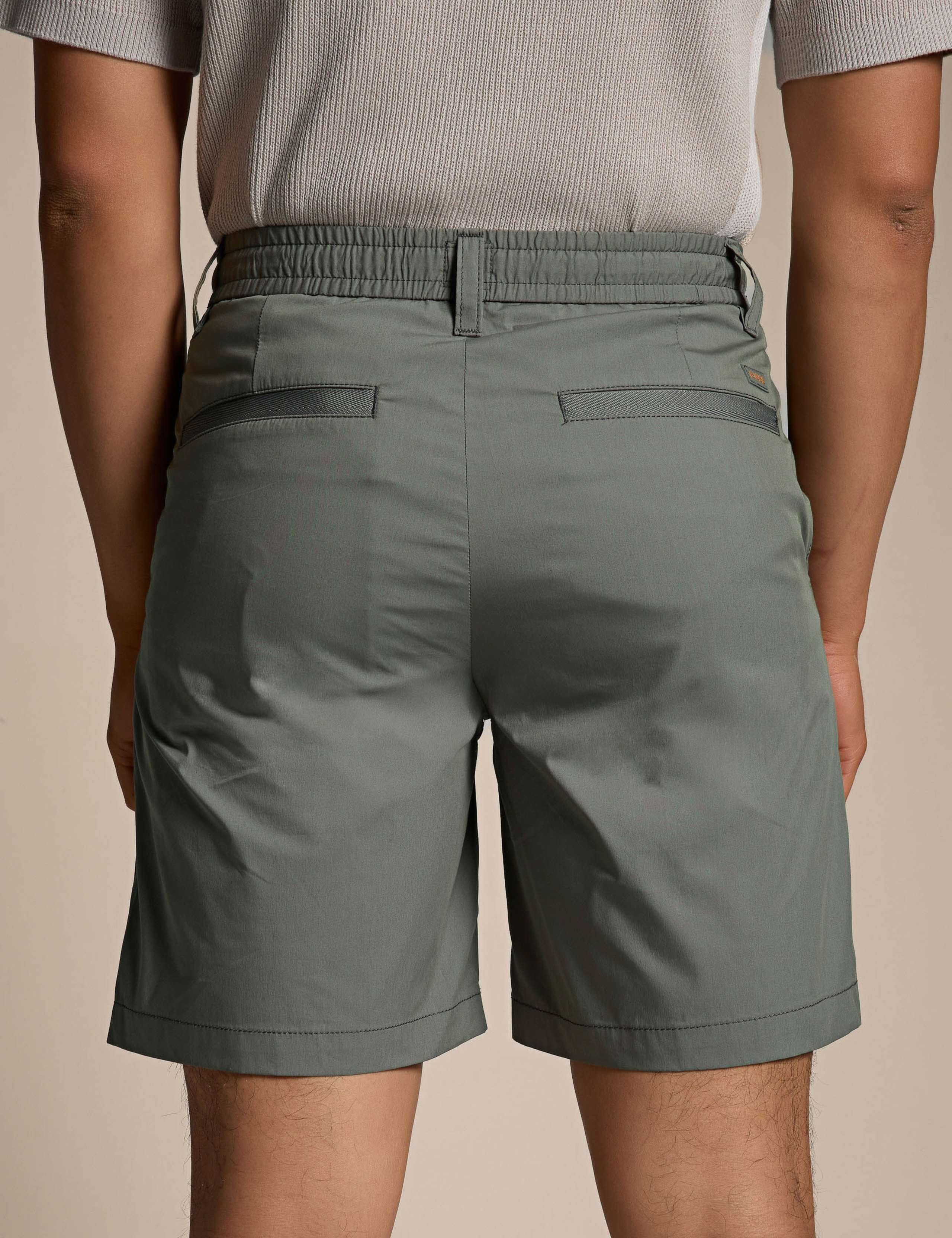 Regular Fit Poplin Drawstring Chino Shorts 3 of 4