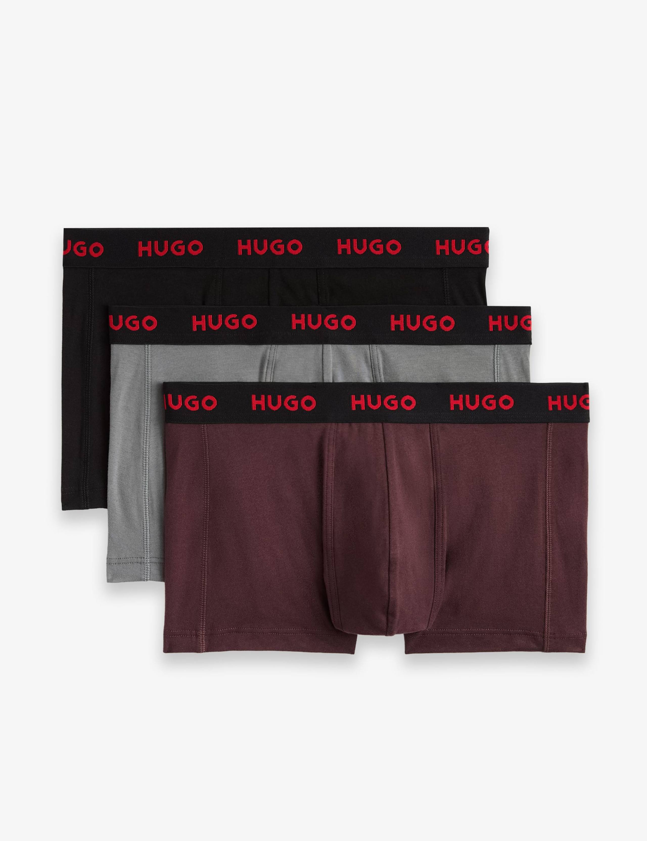 3 Pack Pure Cotton Trunks 1 of 2