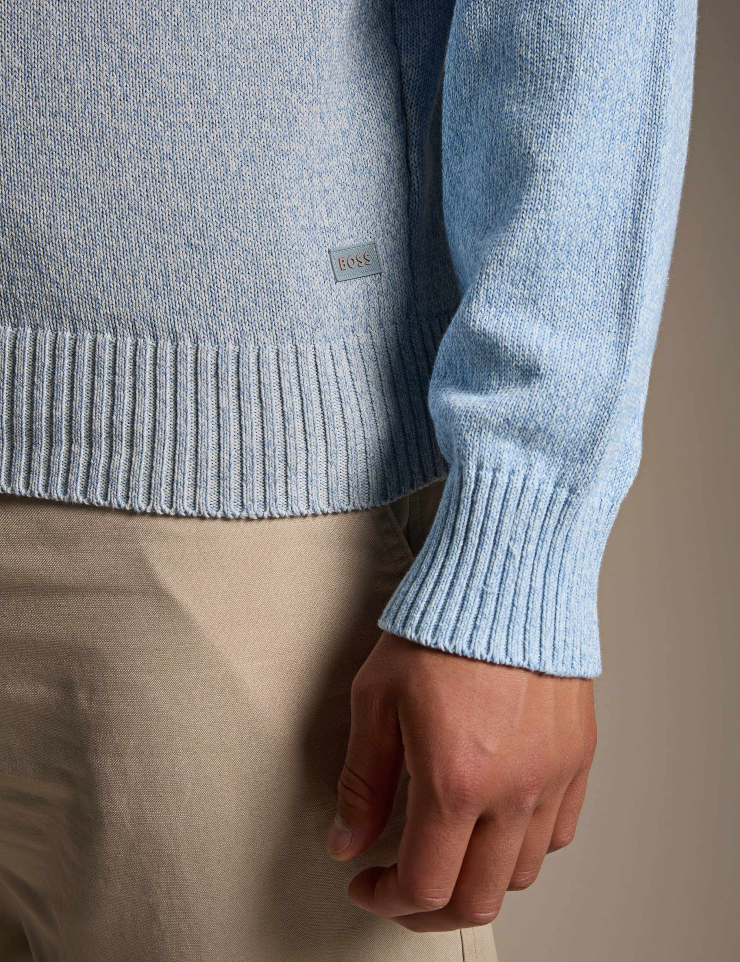 Kerlino Pure Cotton Textured Crew Neck Jumper 5 of 5
