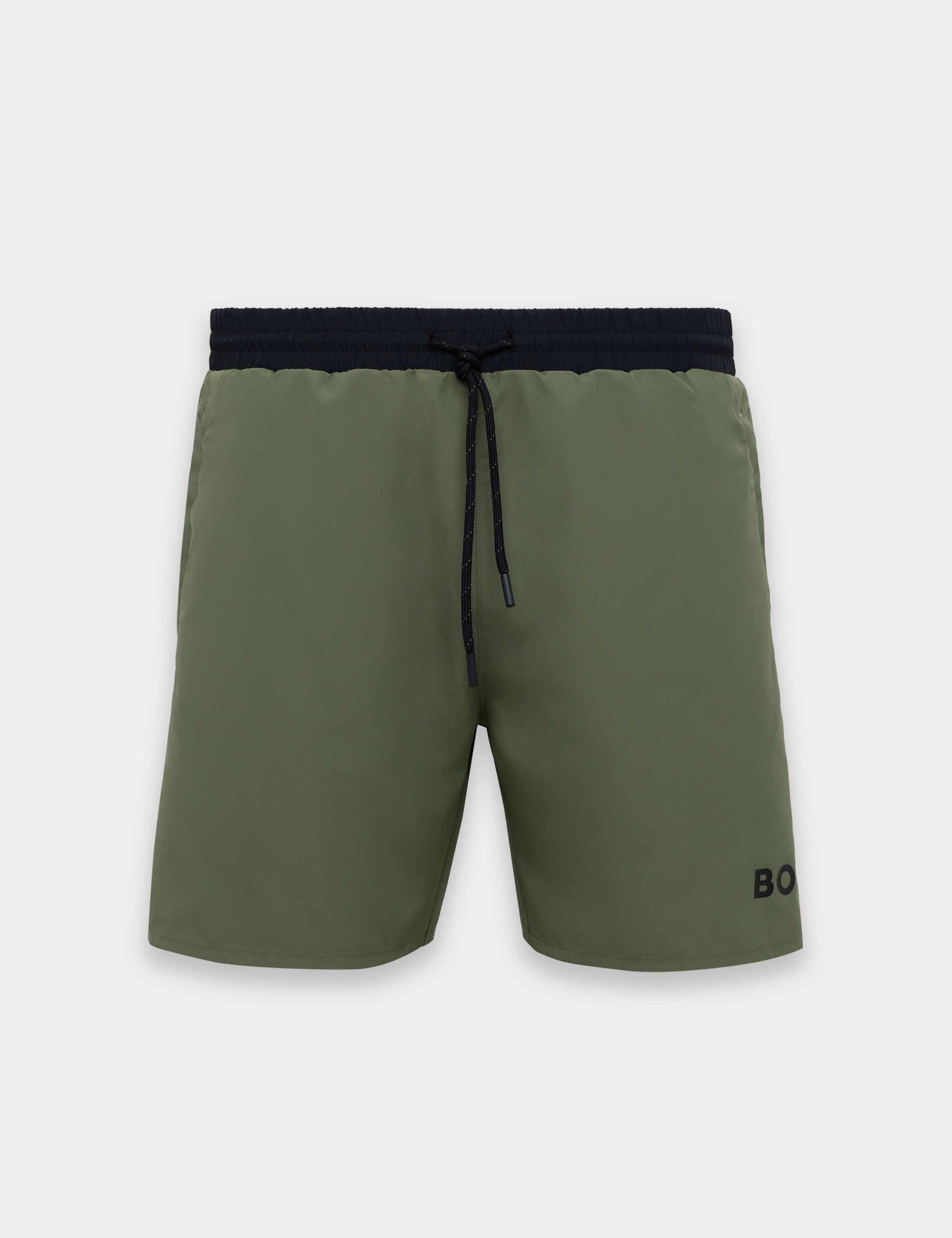 Quick Dry Pocketed Piped Swim Shorts 1 of 3