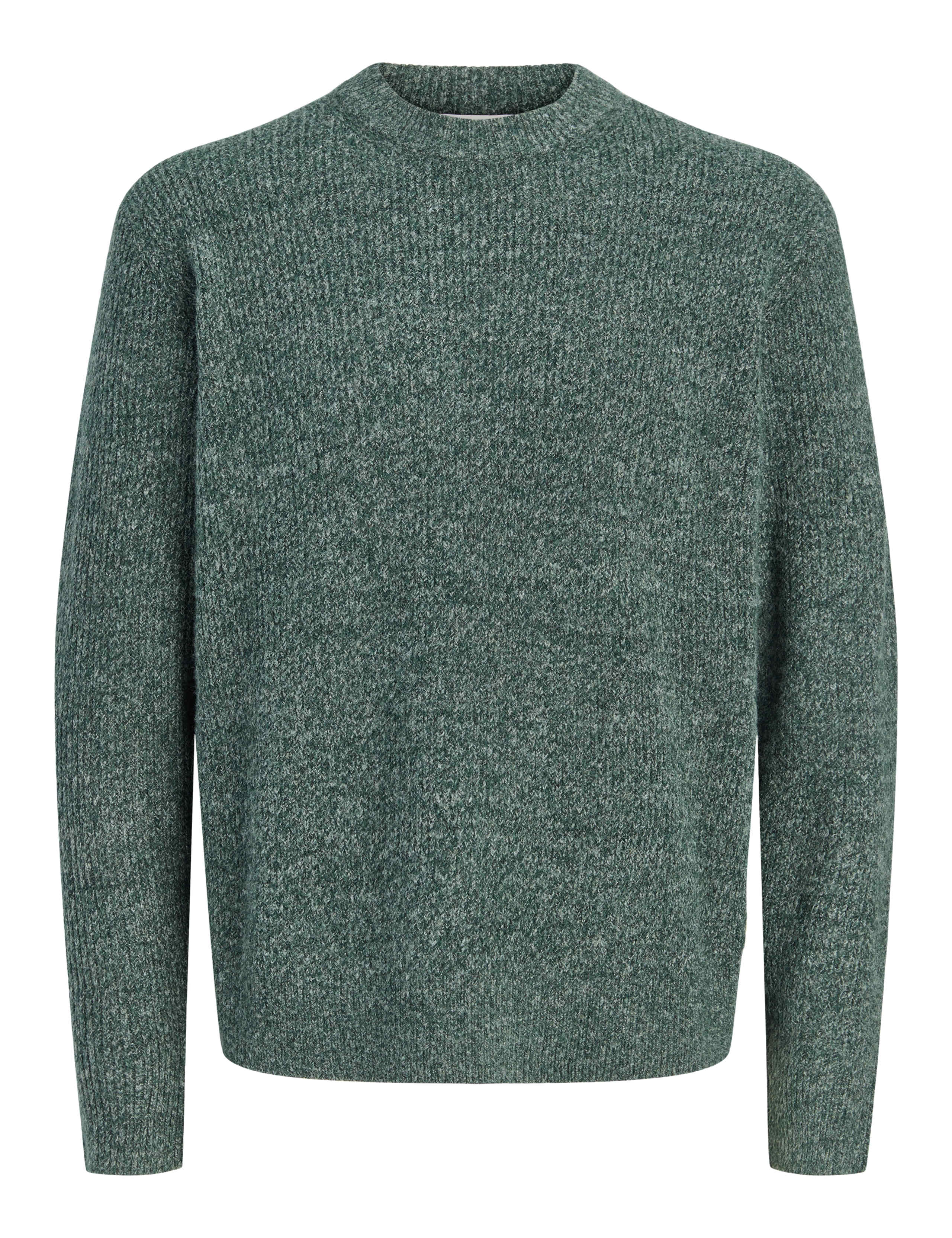 Crew Neck Textured Jumper with Wool 2 of 6