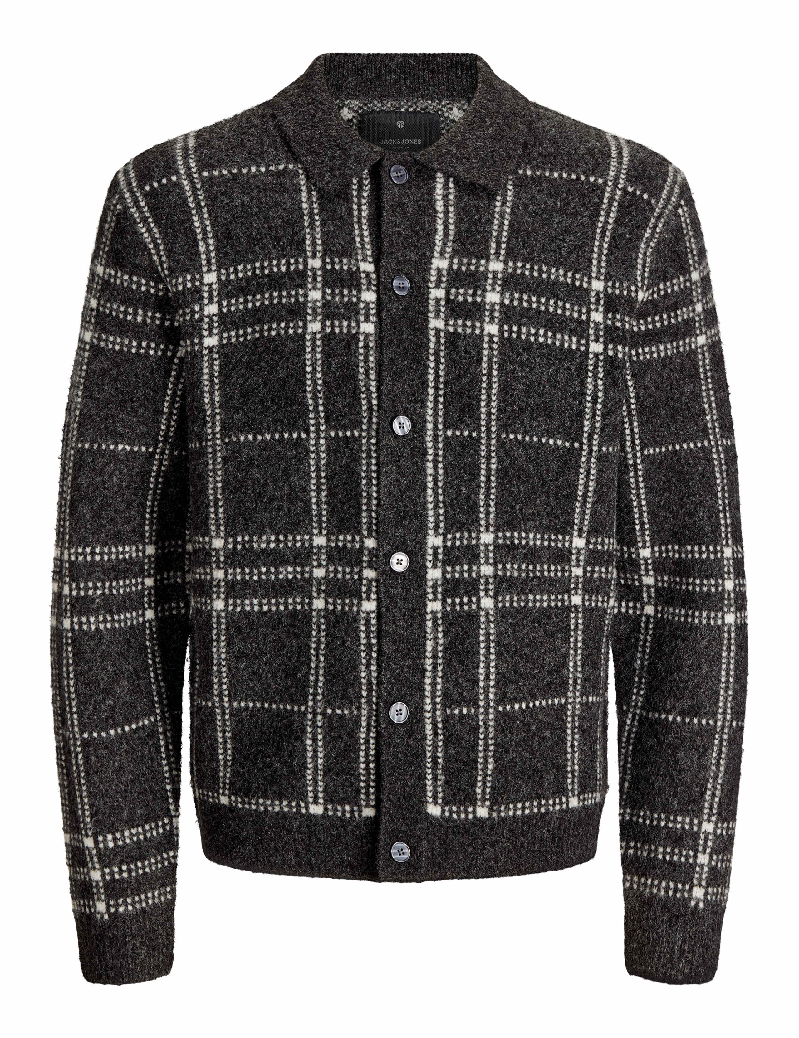 Checked Cardigan with Wool 6 of 6
