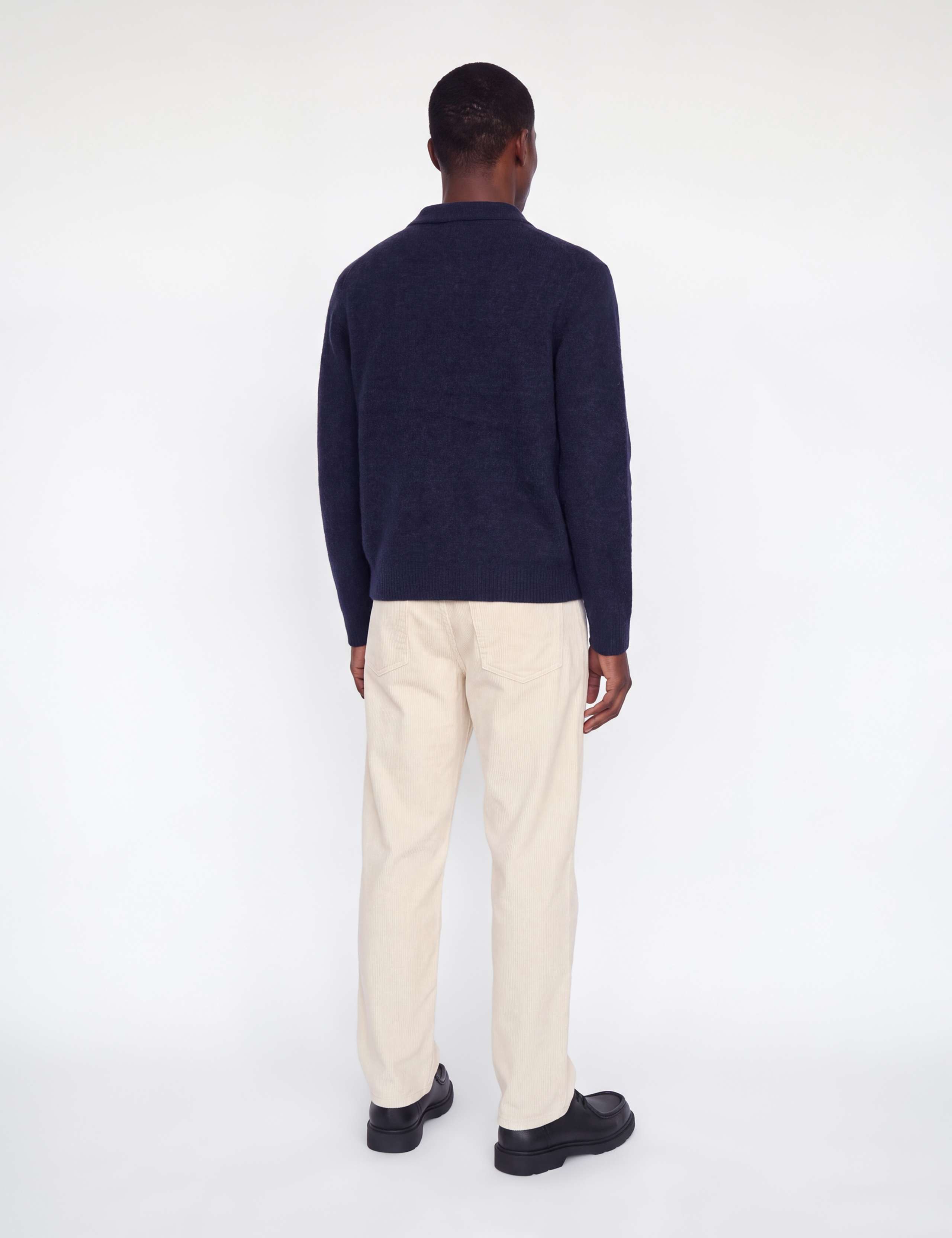Textured Collared Cardigan with Wool 4 of 7