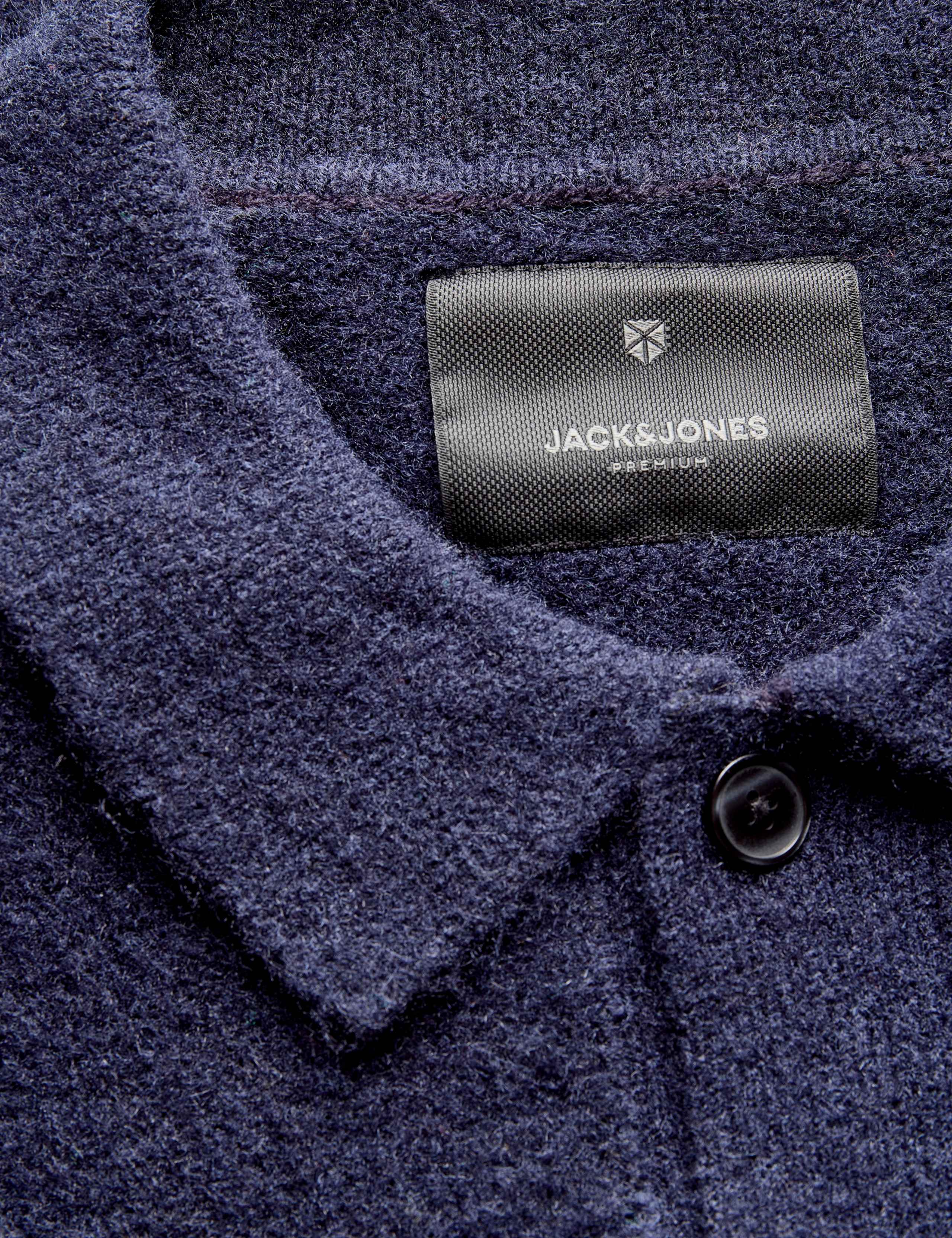 Textured Collared Cardigan with Wool 6 of 7