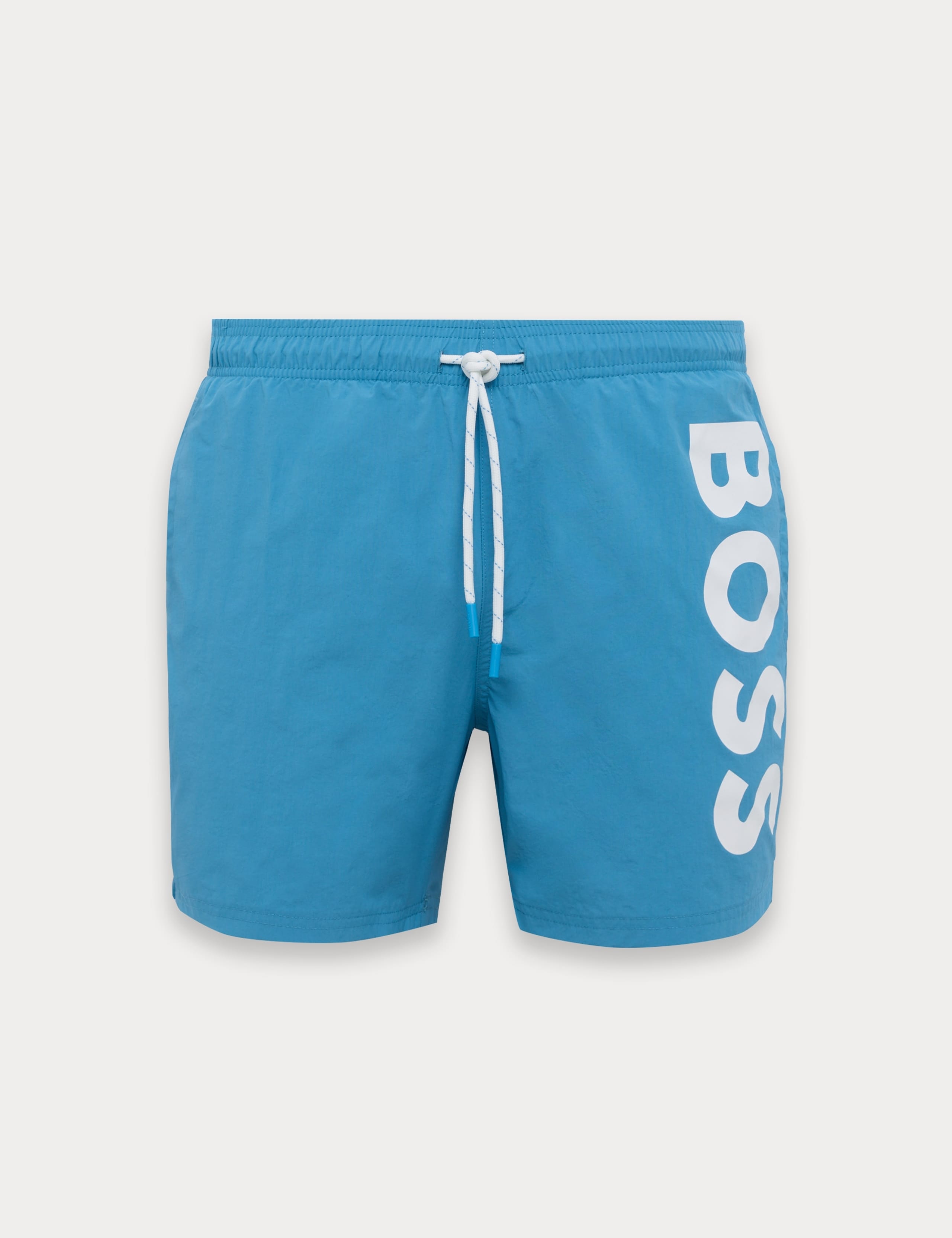 Quick Dry Pocketed Logo Graphic Swim Shorts 1 of 3