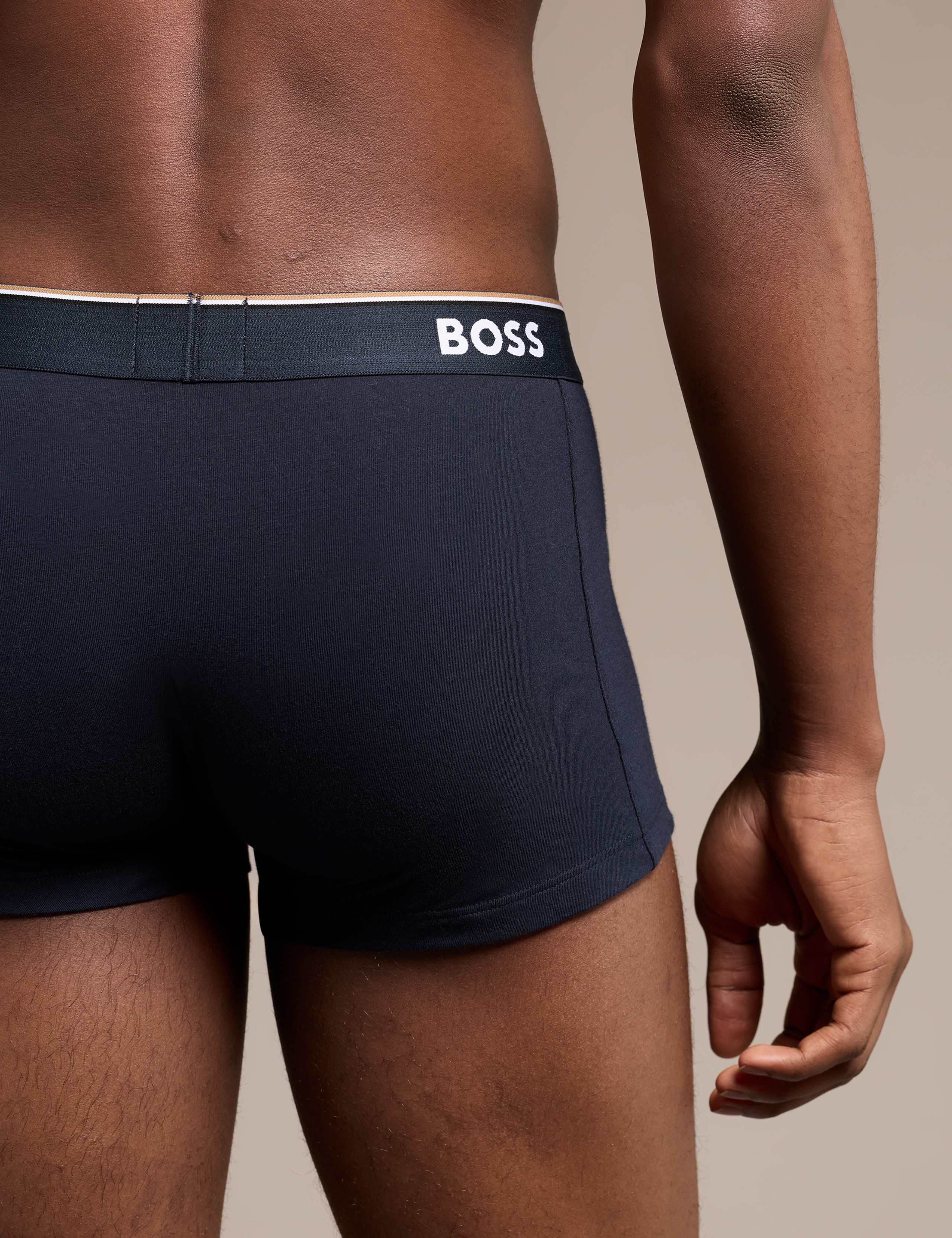 3 Pack Power Cotton Rich Logo Waistband Trunks 5 of 5