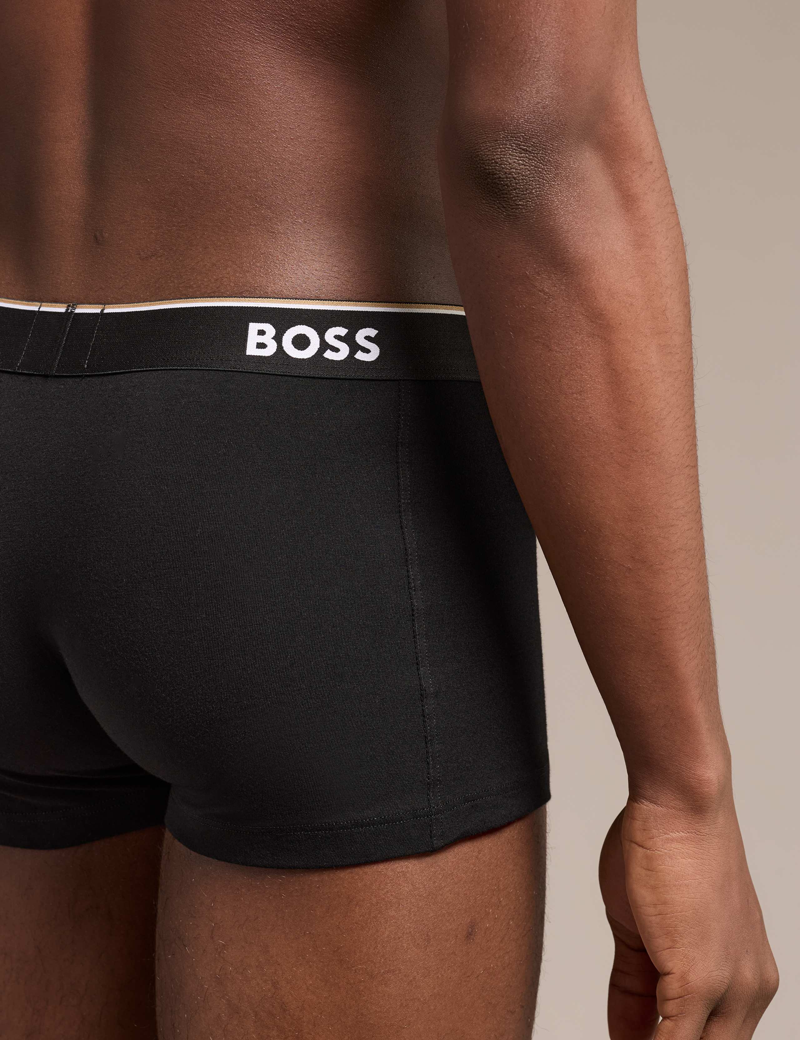 3 Pack Power Cotton Rich Logo Waistband Trunks 5 of 6