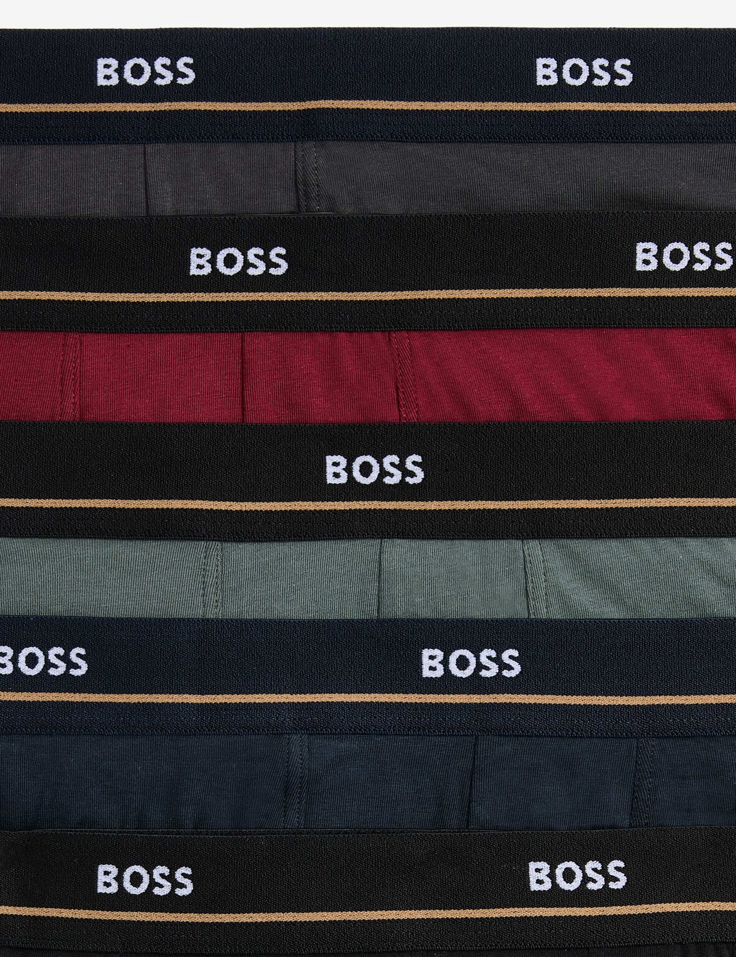 5pk Cotton Rich Logo Waistband Trunks 2 of 2