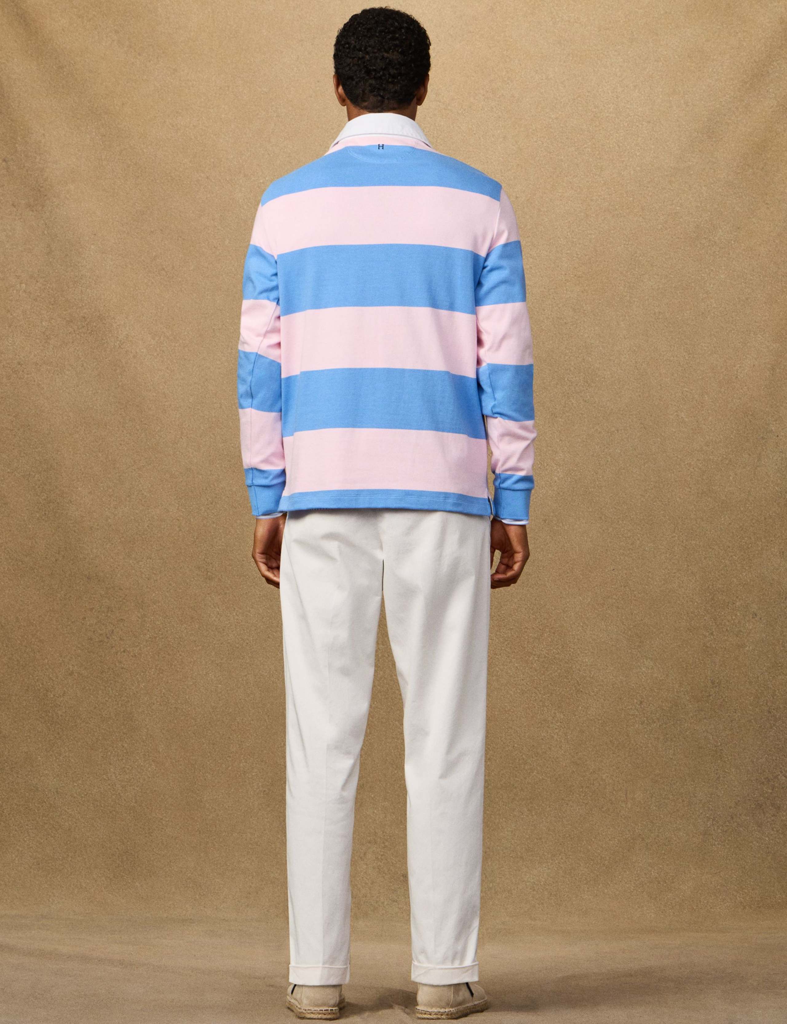 Pure Cotton Striped Long Sleeve Rugby Shirt 6 of 9