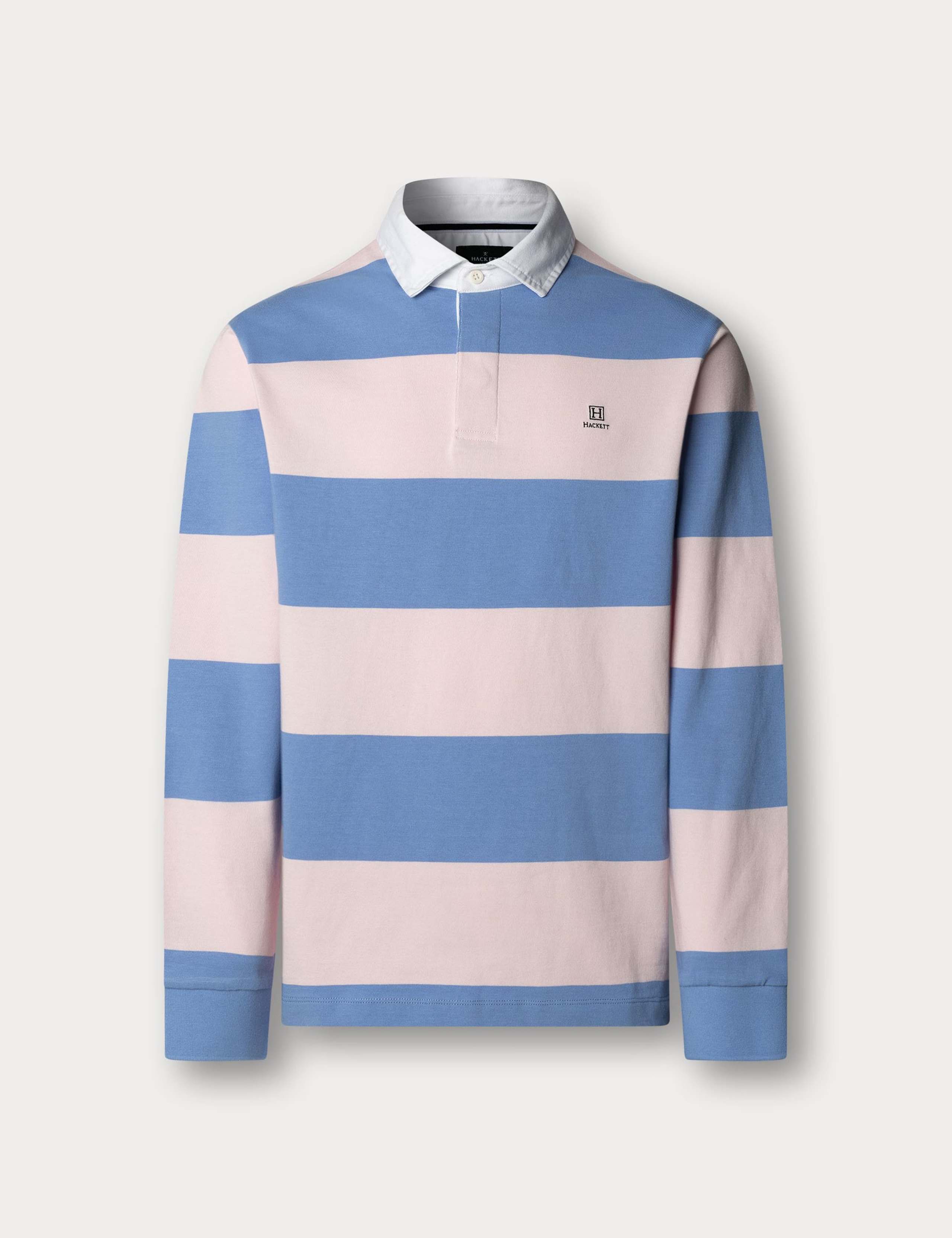 Pure Cotton Striped Long Sleeve Rugby Shirt 2 of 9