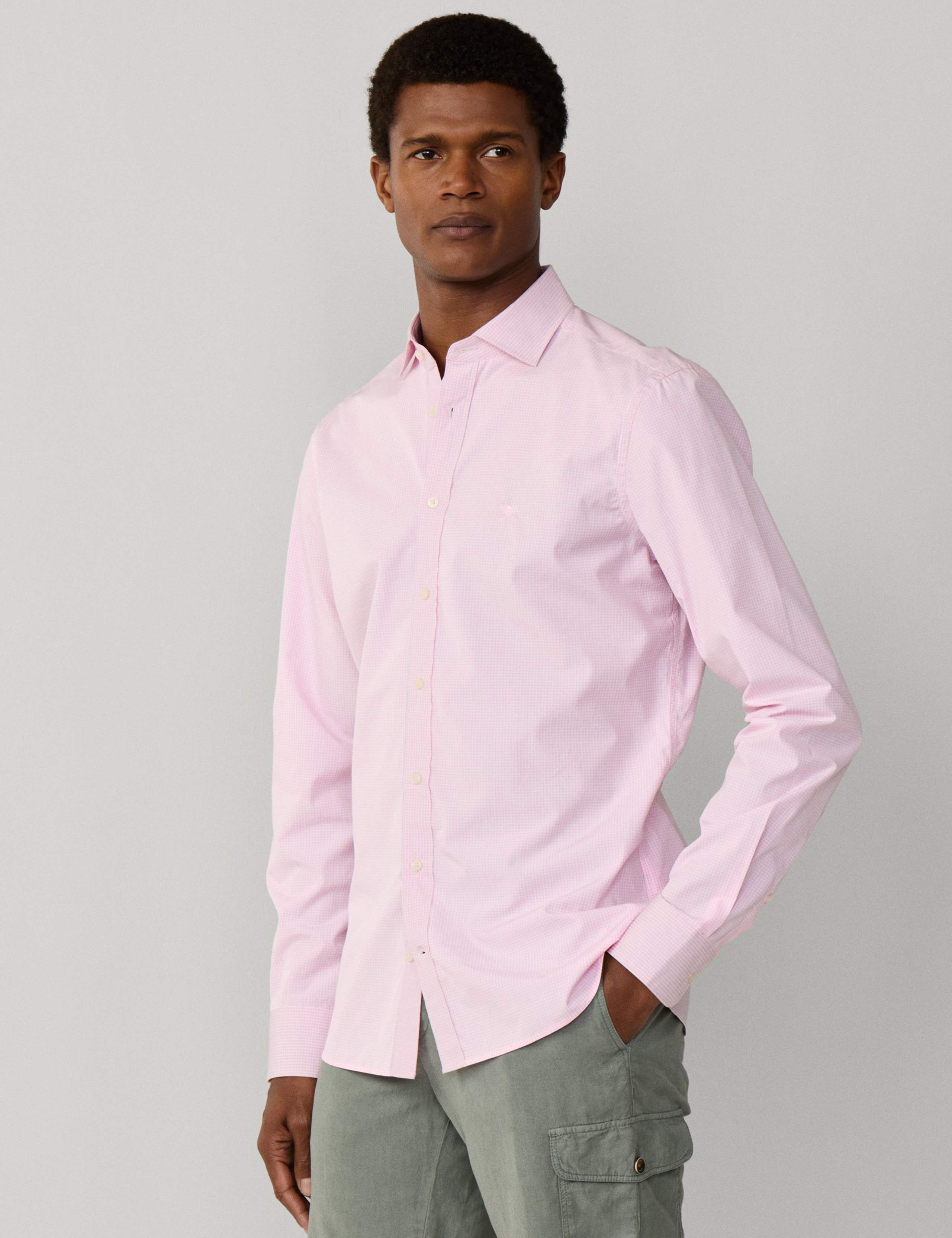 Regular Fit Pure Cotton Gingham Check Shirt 4 of 10