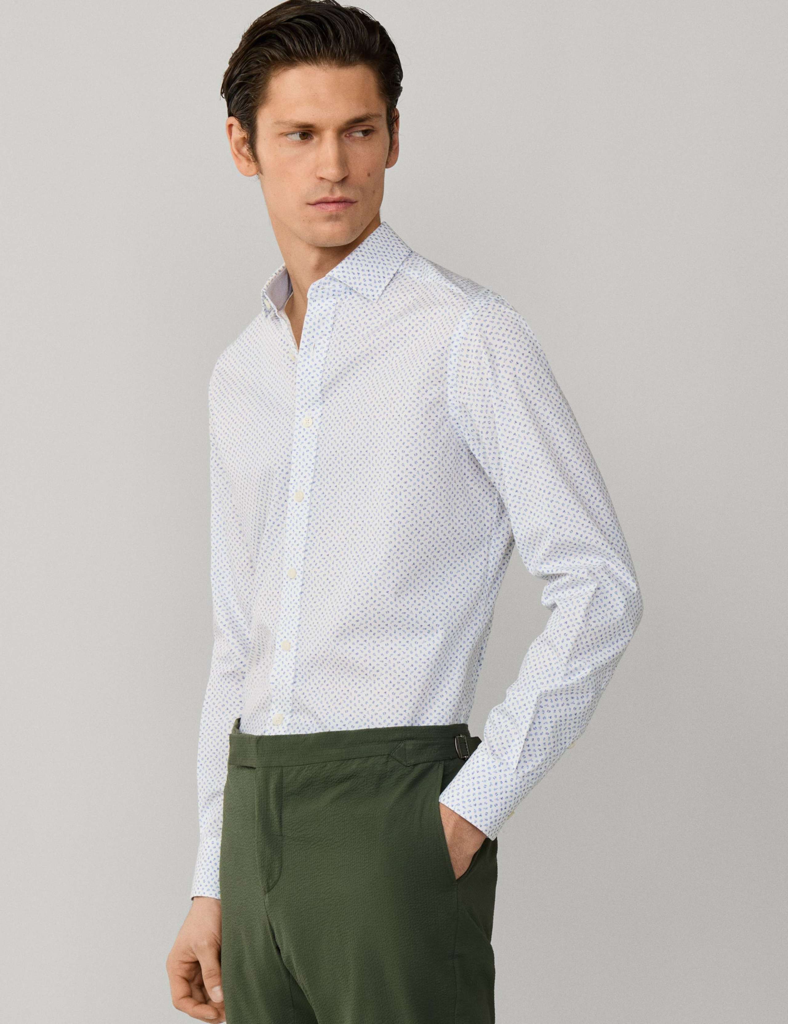 Tailored Fit Pure Cotton Floral Shirt 4 of 10