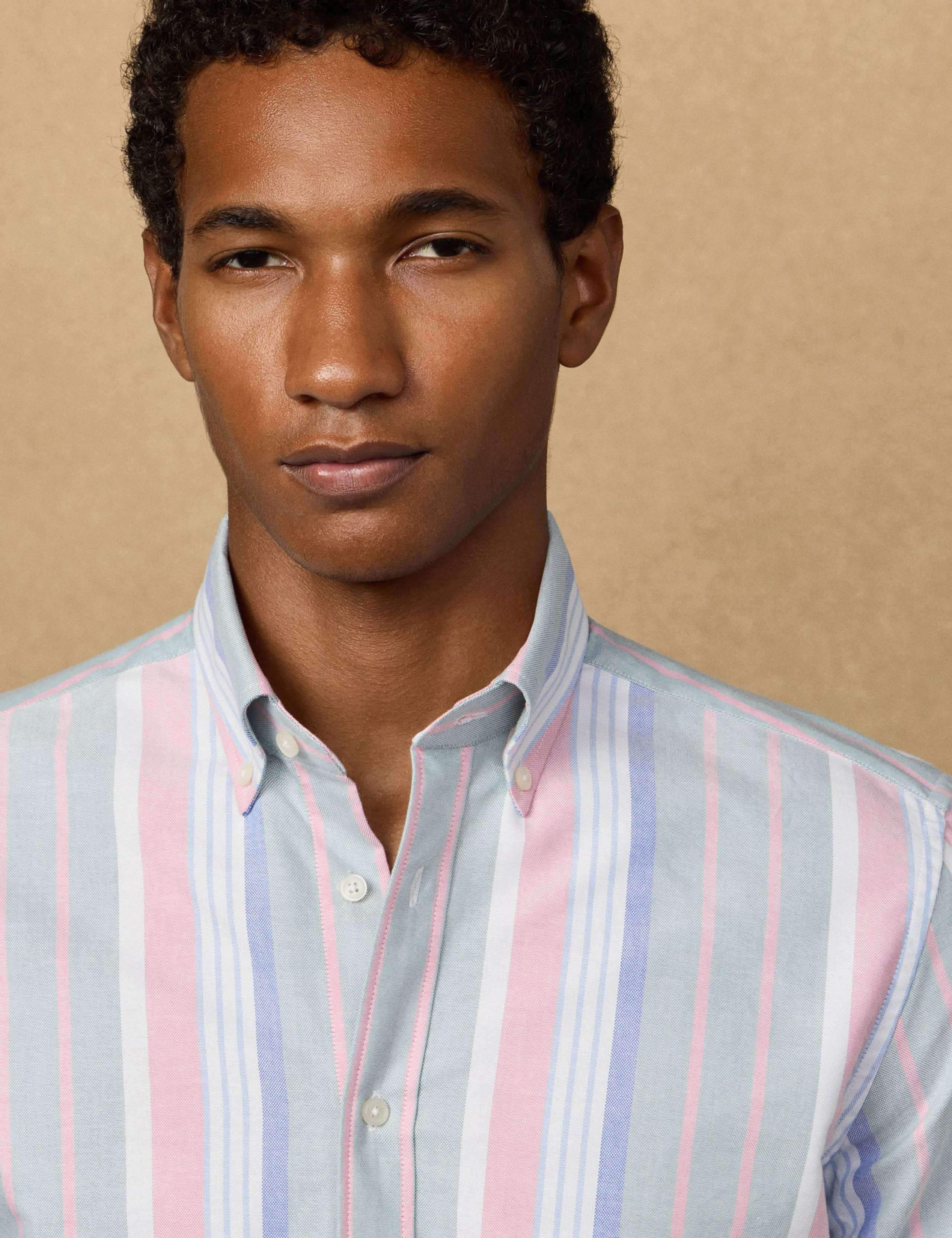 Slim Fit Pure Cotton Striped Oxford Shirt 6 of 8