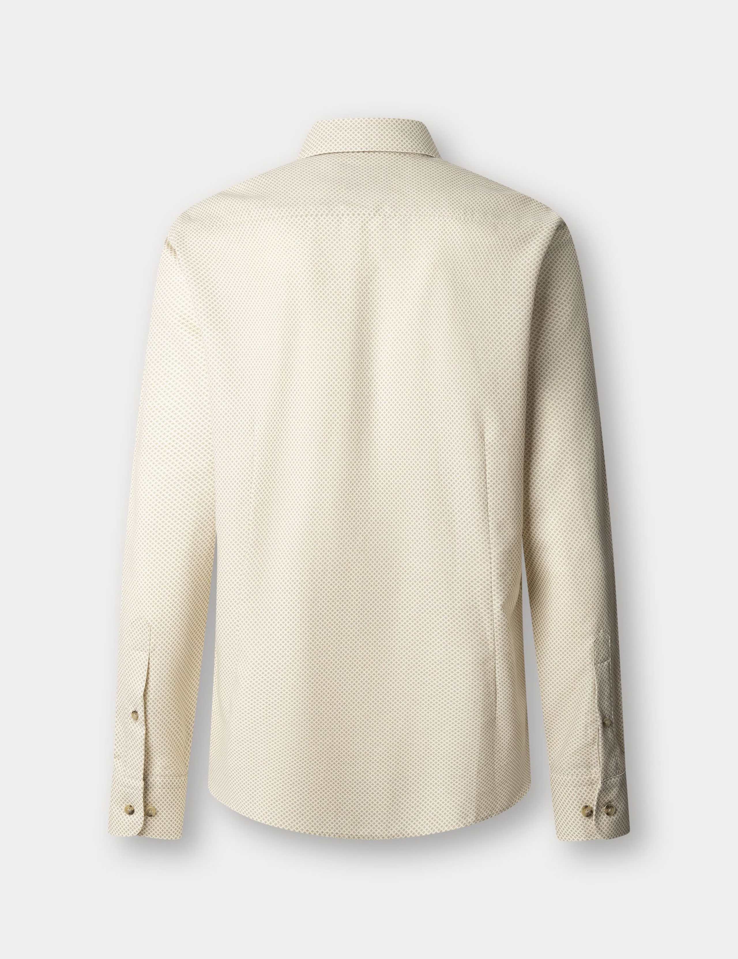 Tailored Fit Pure Cotton Geometric Shirt 2 of 2